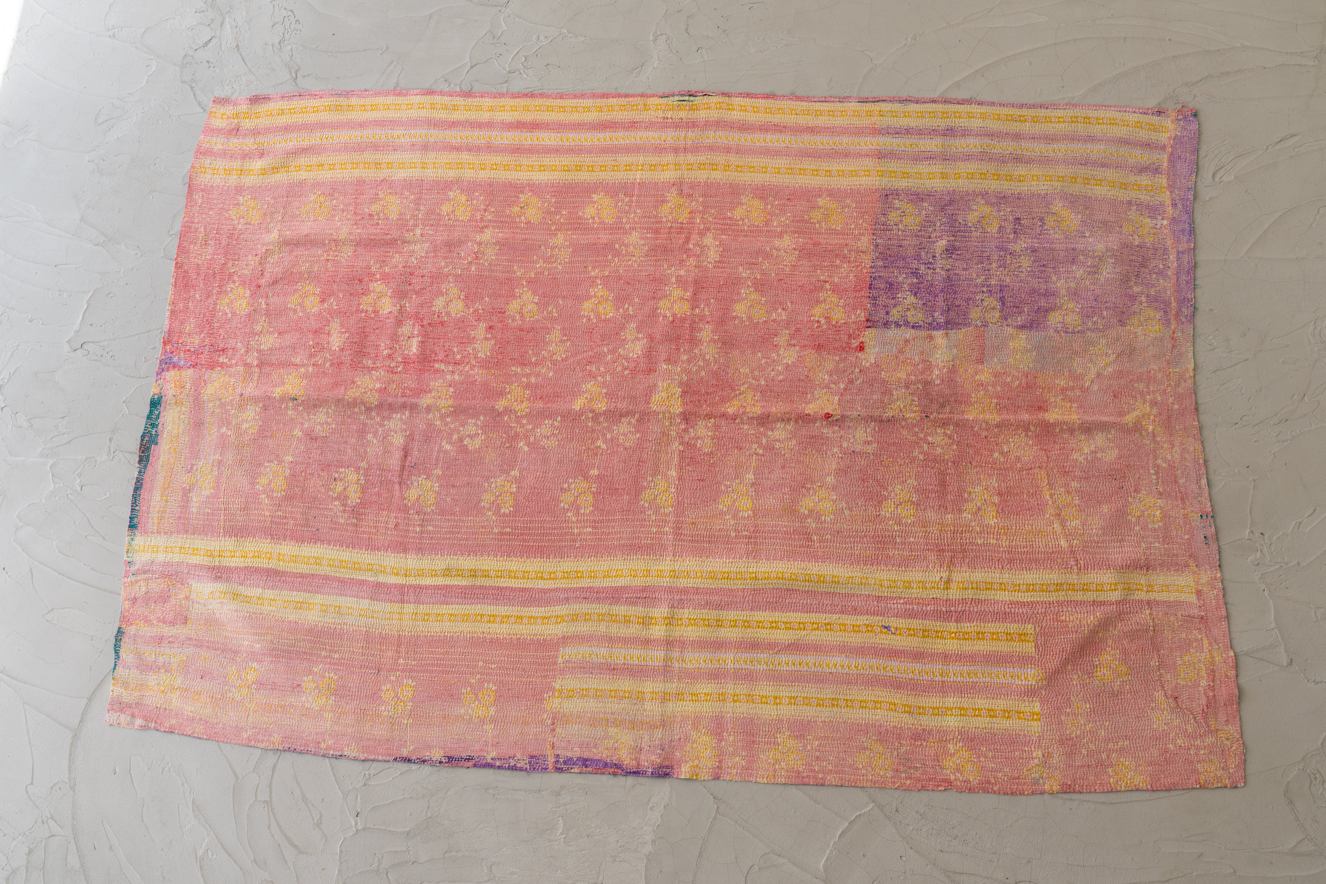 インド産 カンタキルト・ラリーキルト】ヴィンテージラグ専門店