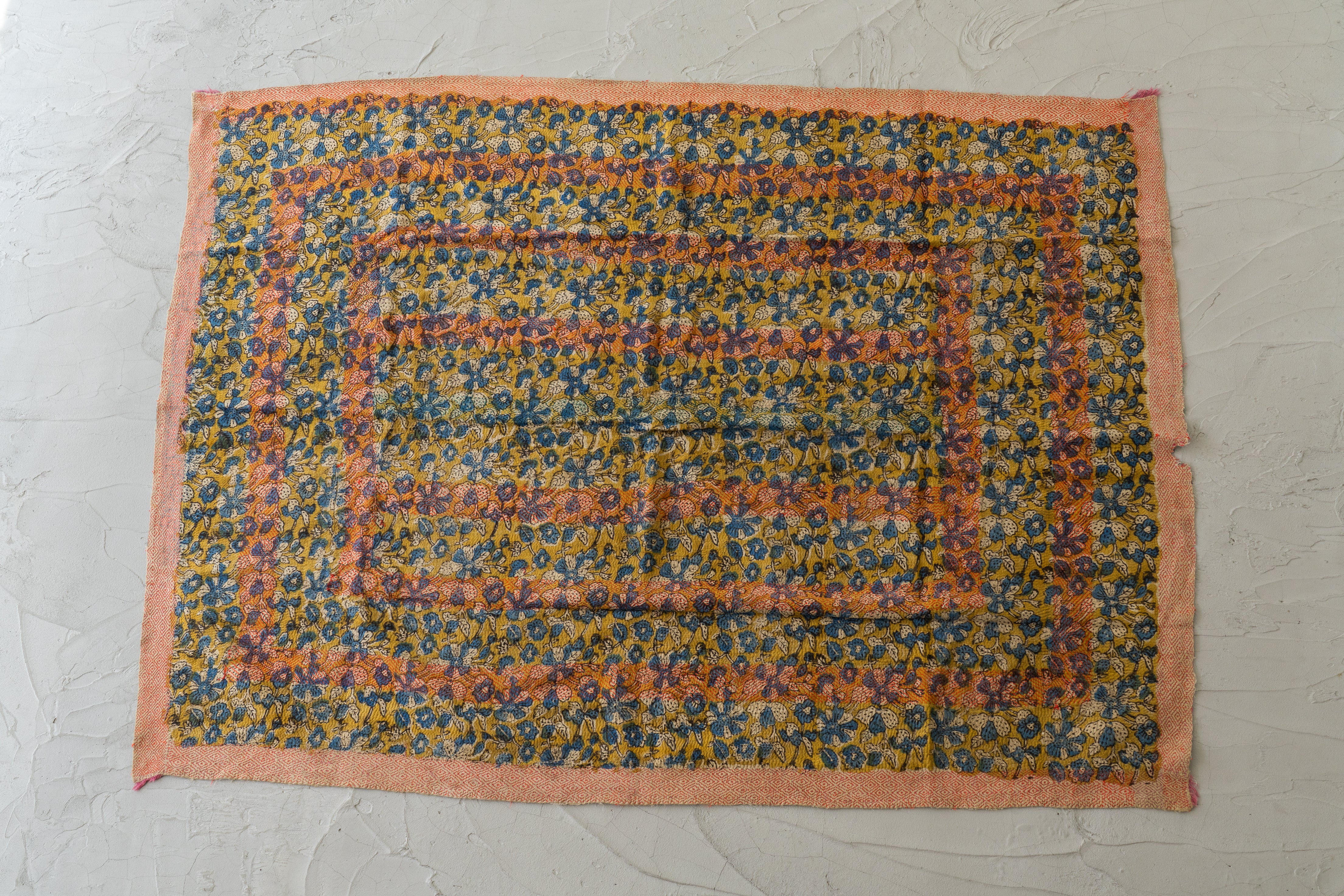 インド産 カンタキルト・ラリーキルト】ヴィンテージラグ専門店