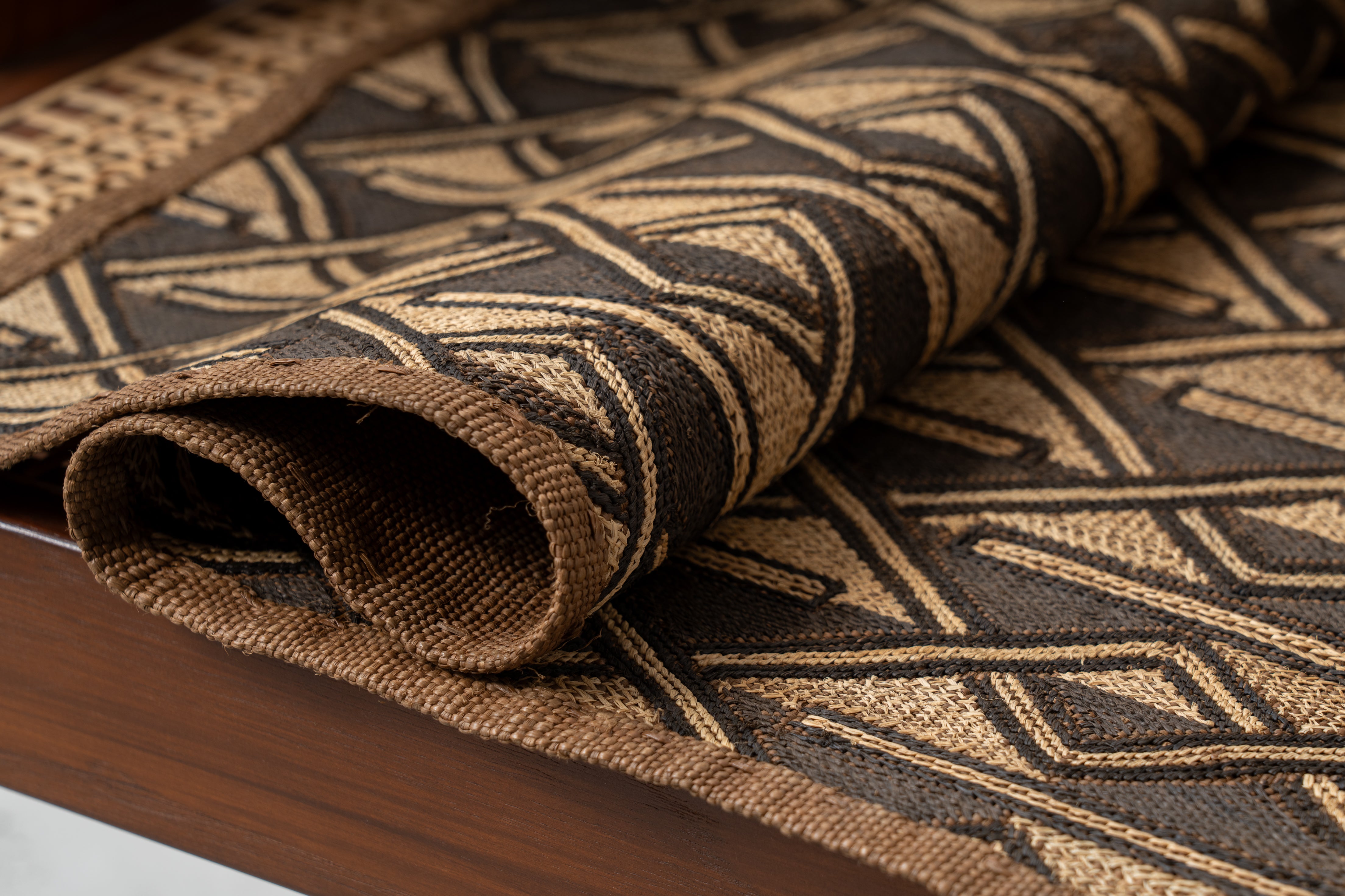 クバ布 African Textile Kuba Fabric B｜アフリカンテキスタイル クバ布