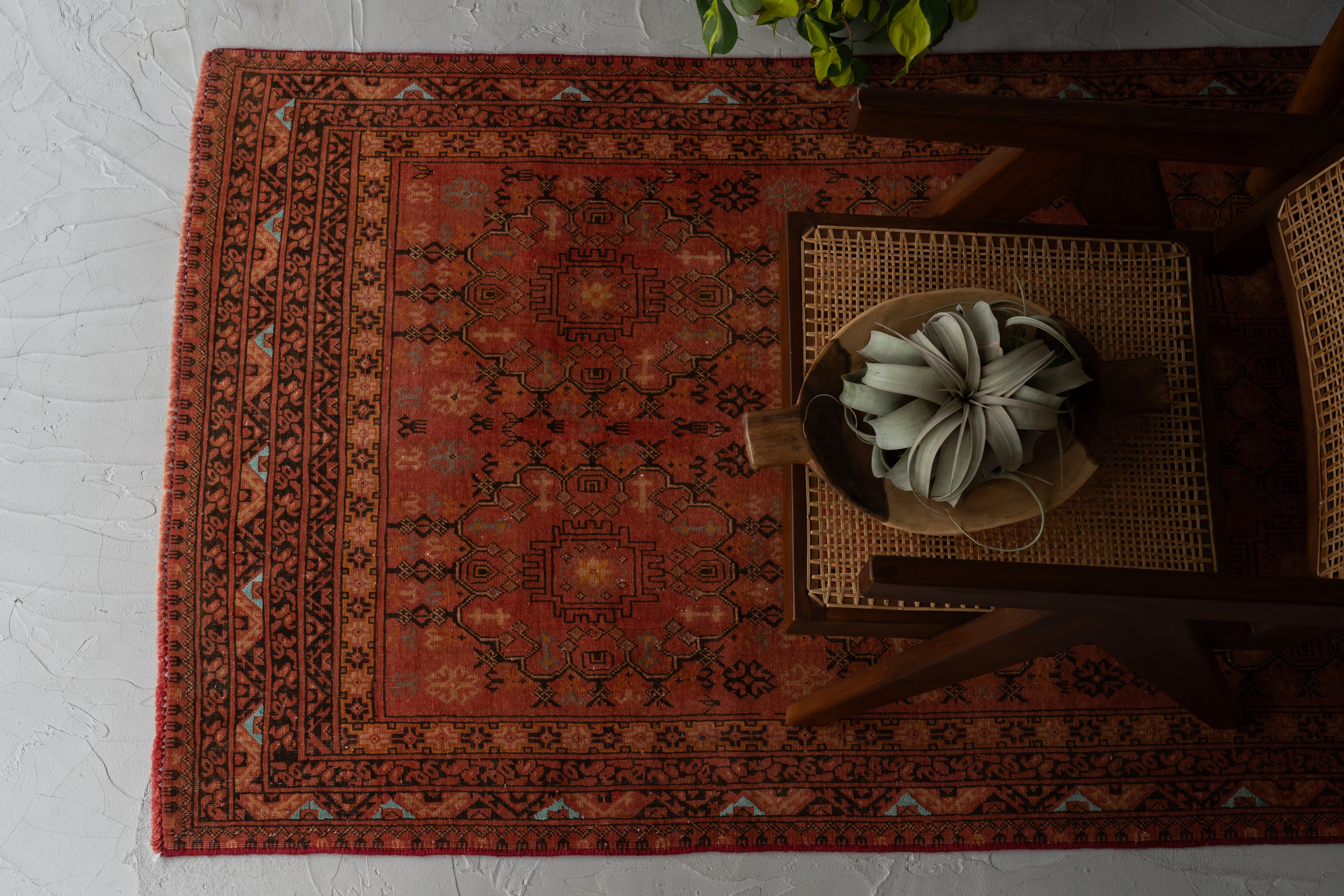 アフガニスタン産 1980年代 トルクメンラグ】トライバルラグ