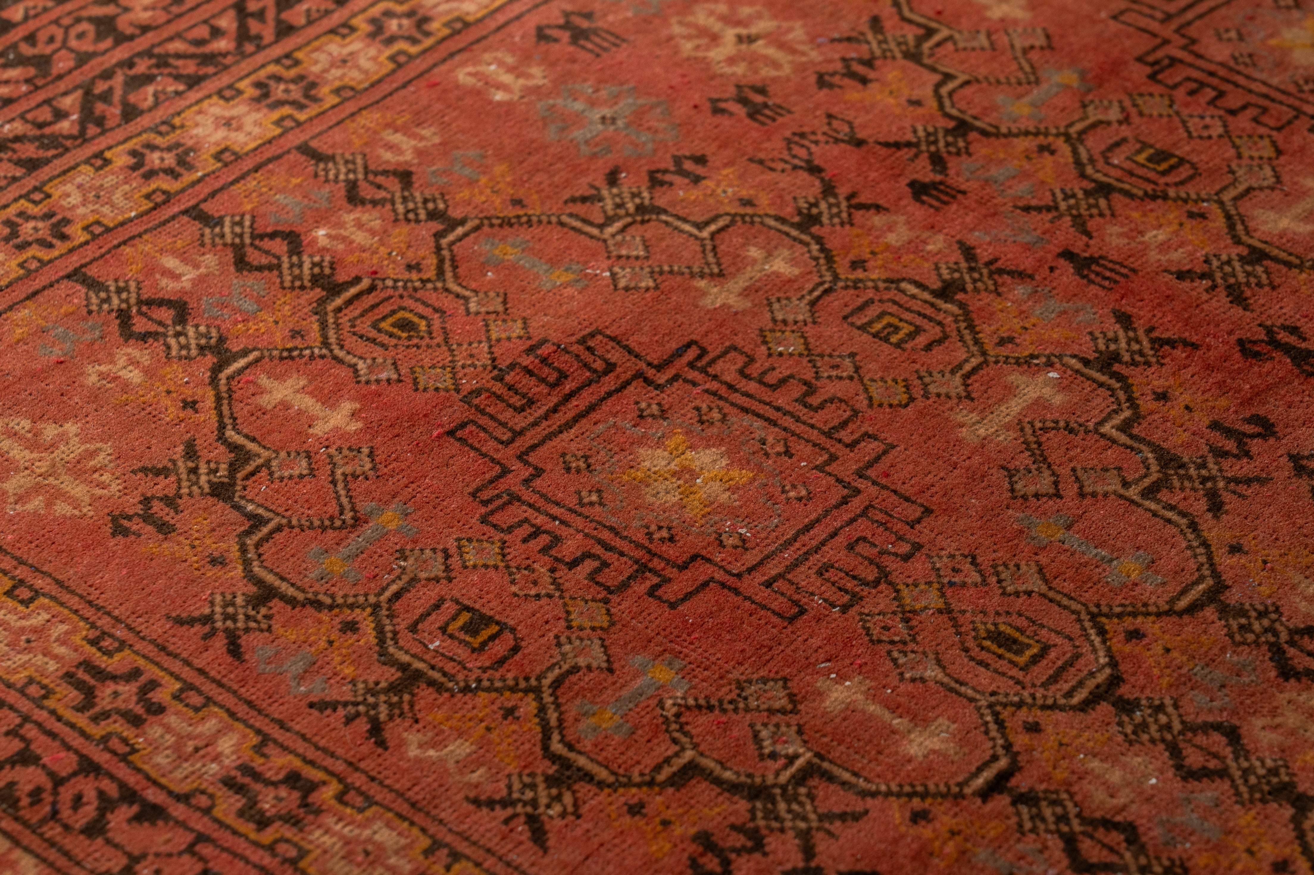 アフガニスタン産 1980年代 トルクメンラグ】トライバルラグ