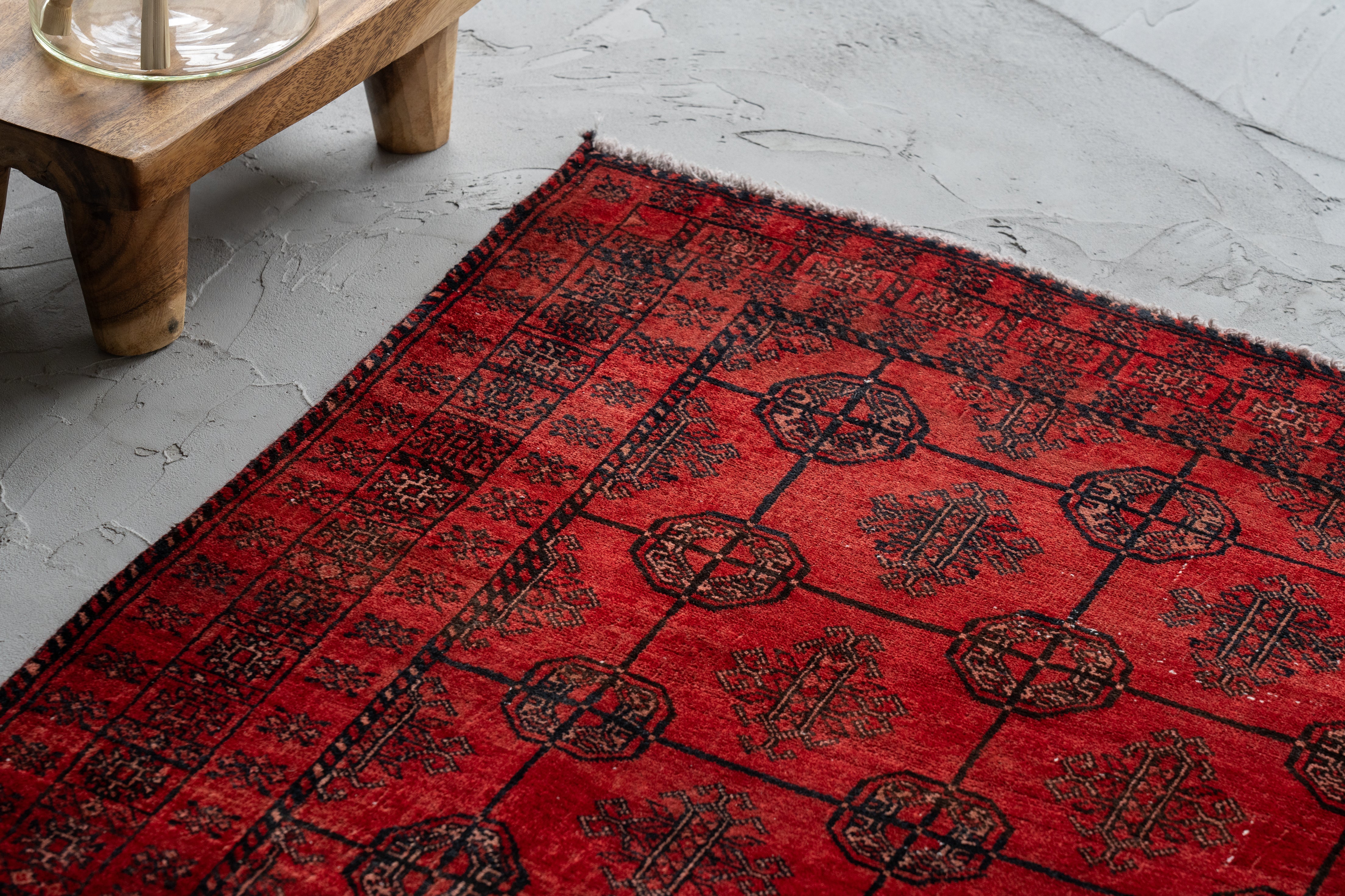 【80's Vintage rug】190×111cm　アフガン　トルクメン 80's Vintage rug】190×111cm アフガン トルクメン