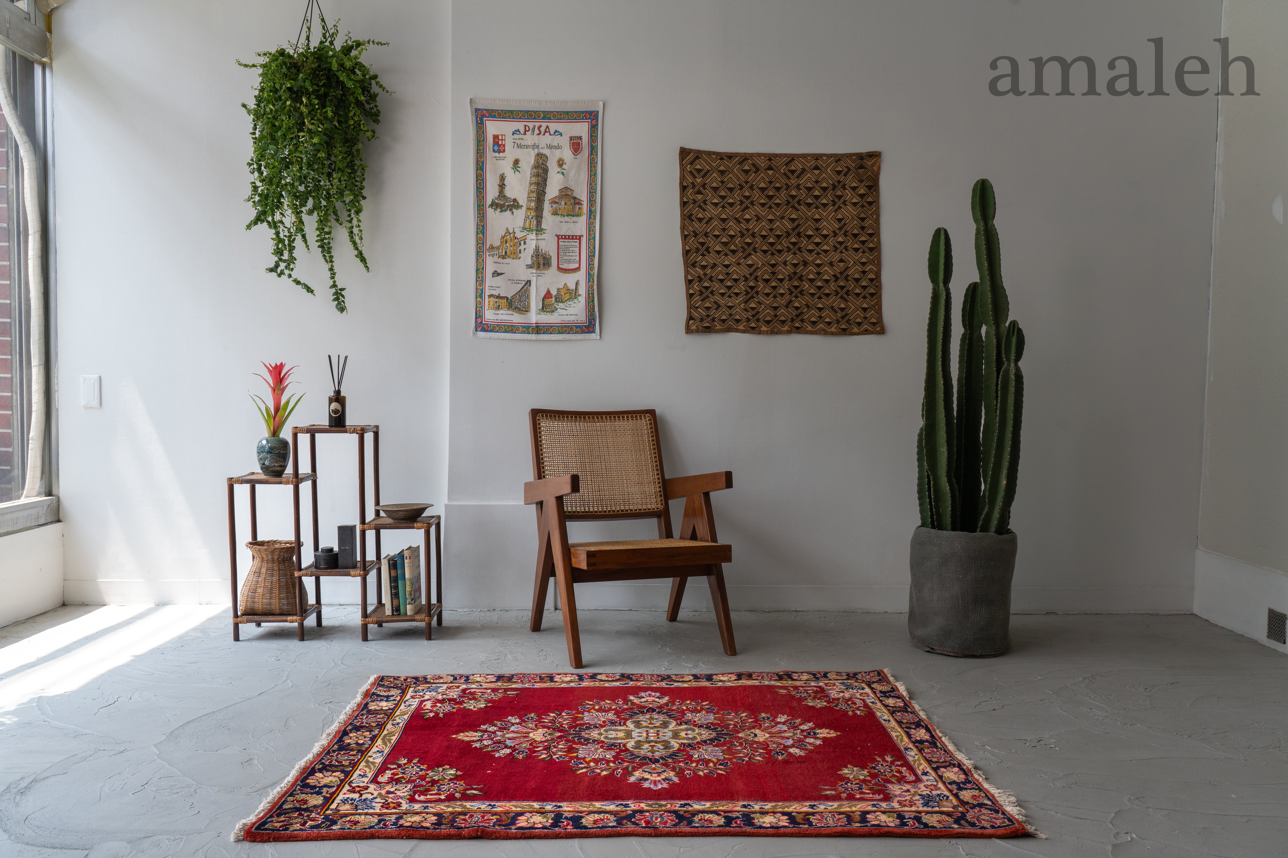 イラン産 1990年代 ペルシャ絨毯】手織り絨毯-ヴィンテージラグ専門店