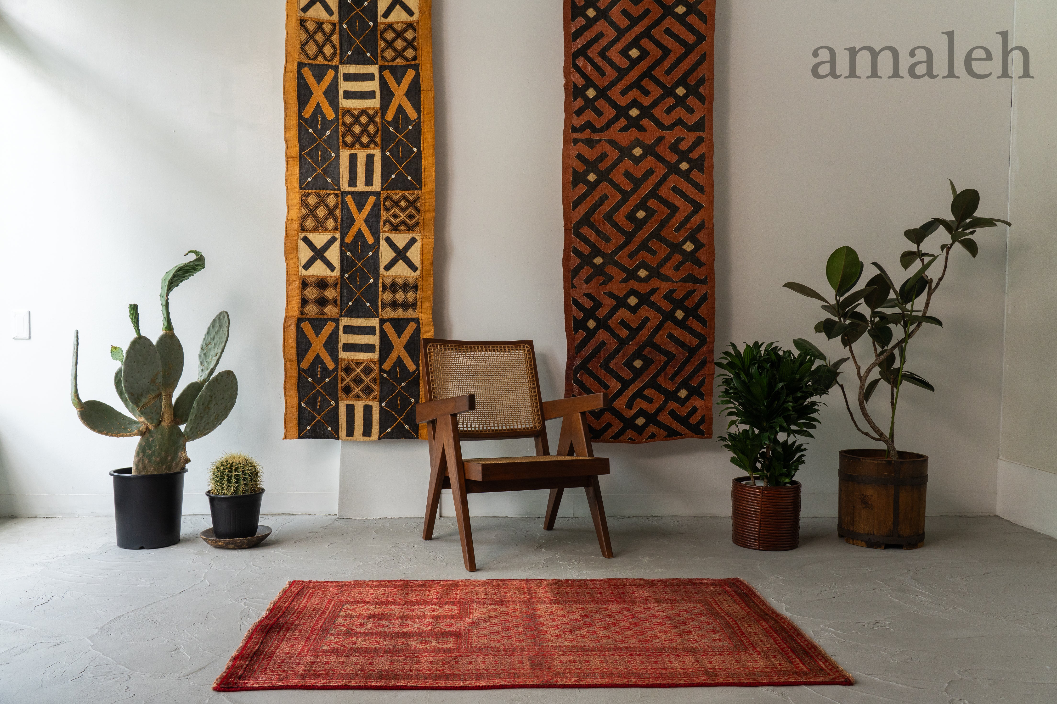 アフガン　ウォーラグ　トライバルラグ　バルーチ アフガニスタン産 1980年代 バルーチラグ】トライバルラグ