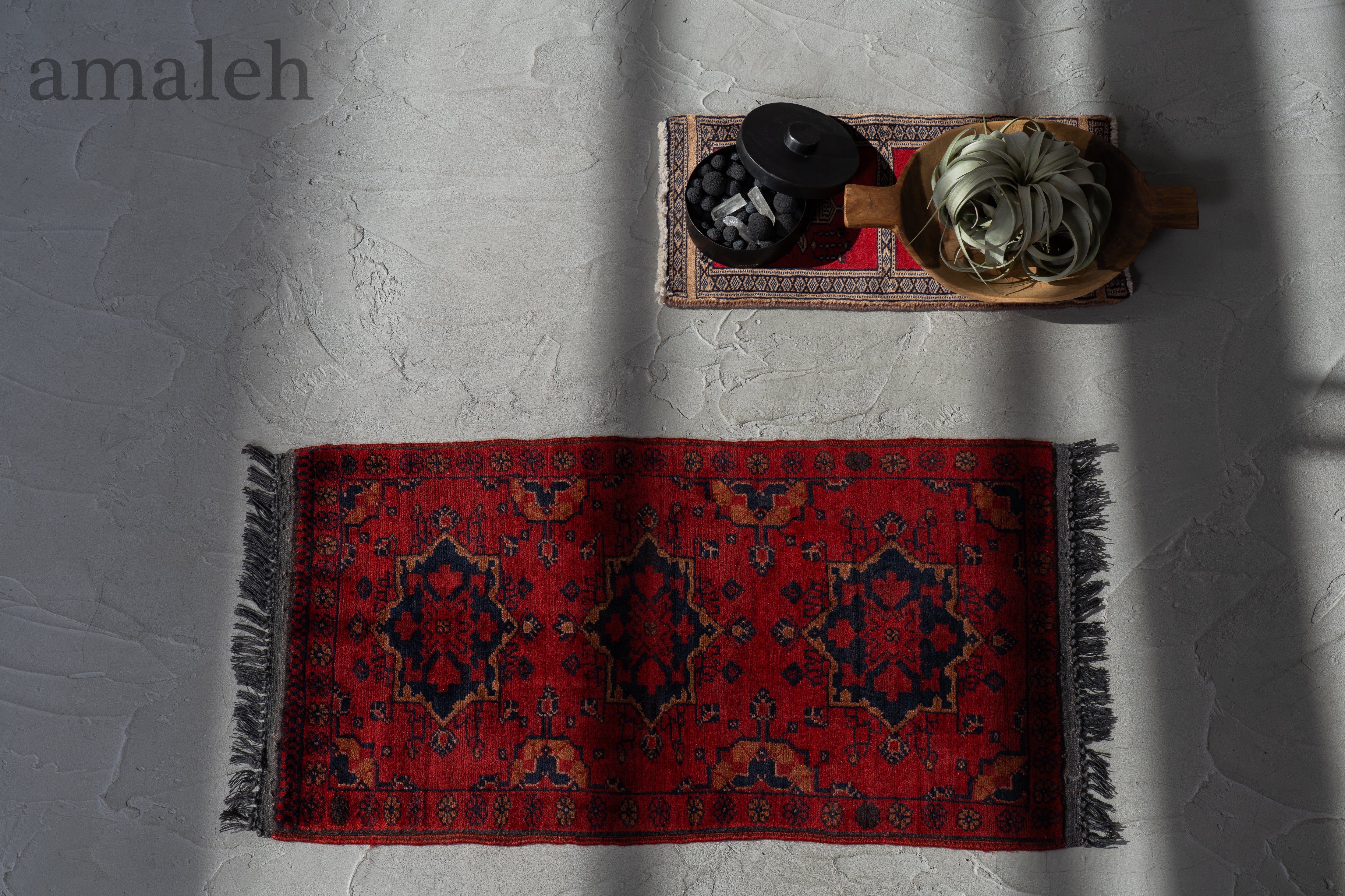 アフガニスタン産 1990年代 トルクメンラグ】トライバルラグ