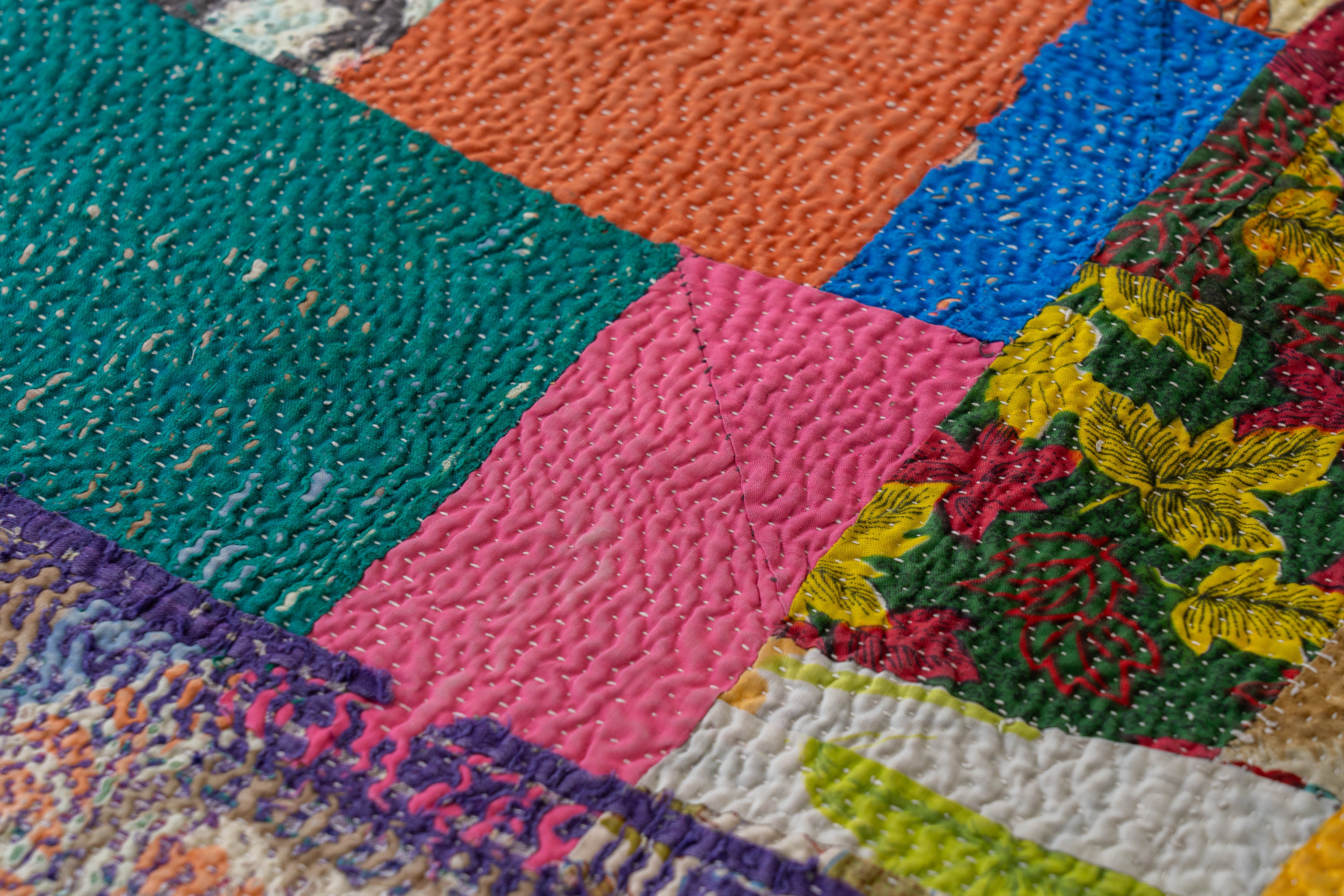 インド産 カンタキルト・ラリーキルト】ヴィンテージラグ専門店