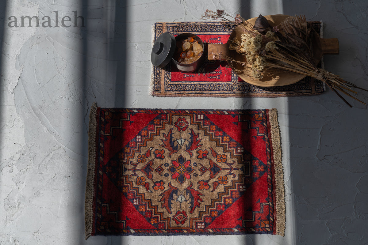 アフガニスタン産 2000年代 ヴィンテージラグ】トルクメンラグ