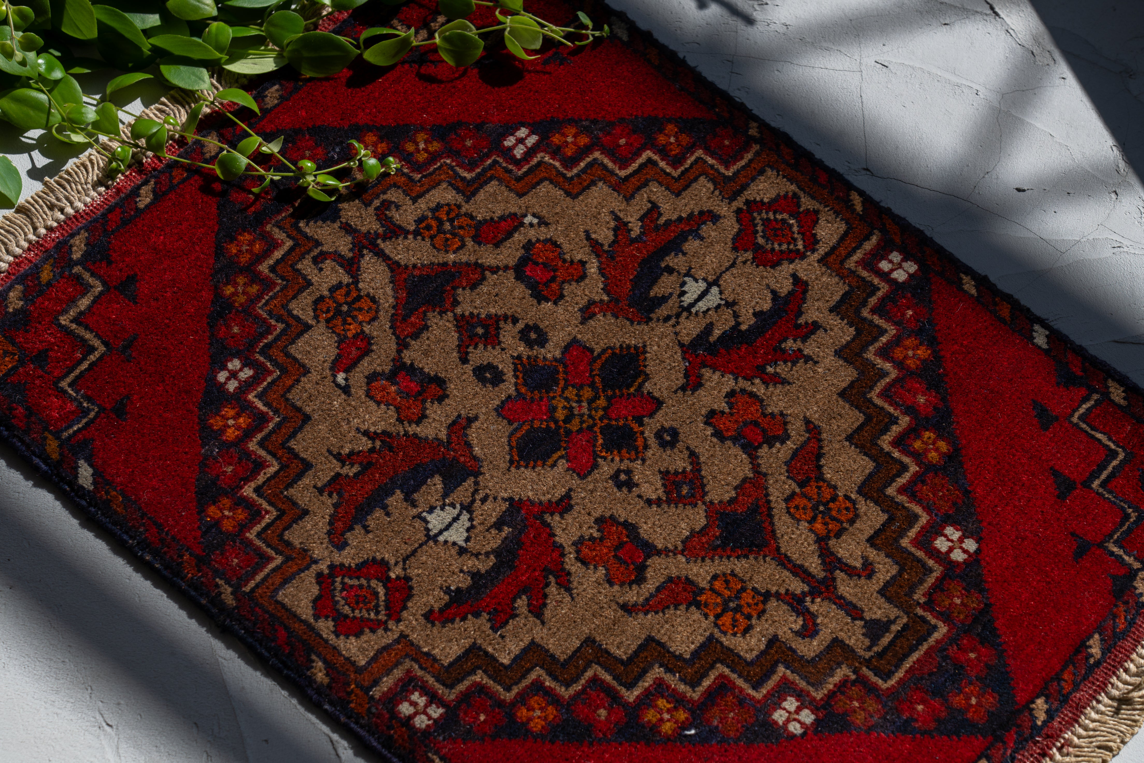 アフガニスタン産 2000年代 ヴィンテージラグ】トルクメンラグ