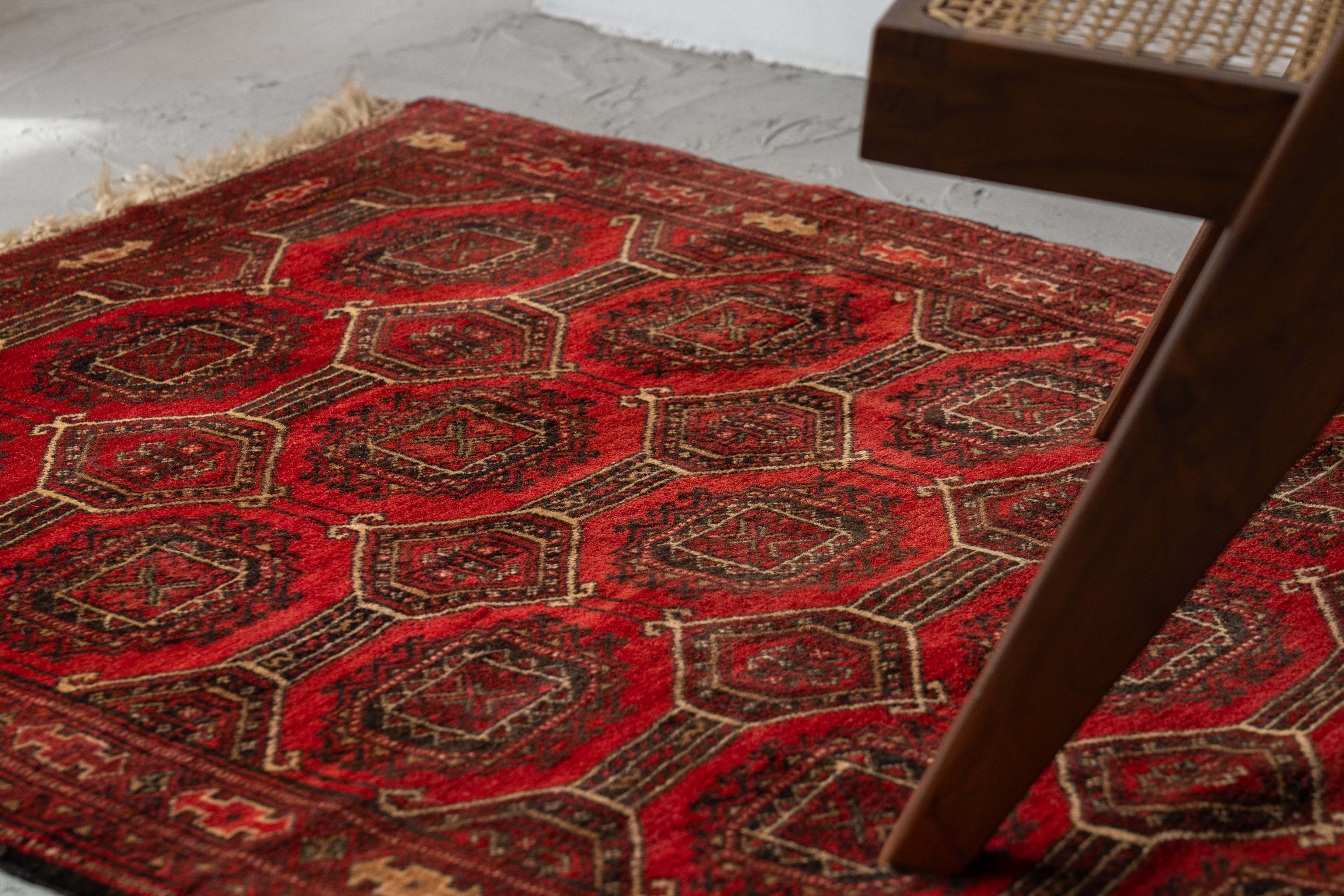 アンティーク絨毯 トルクメン？？ 手織り トライバルラグ トライバルラグ トルクメン 手織り 280776 80cmx120cm | piece