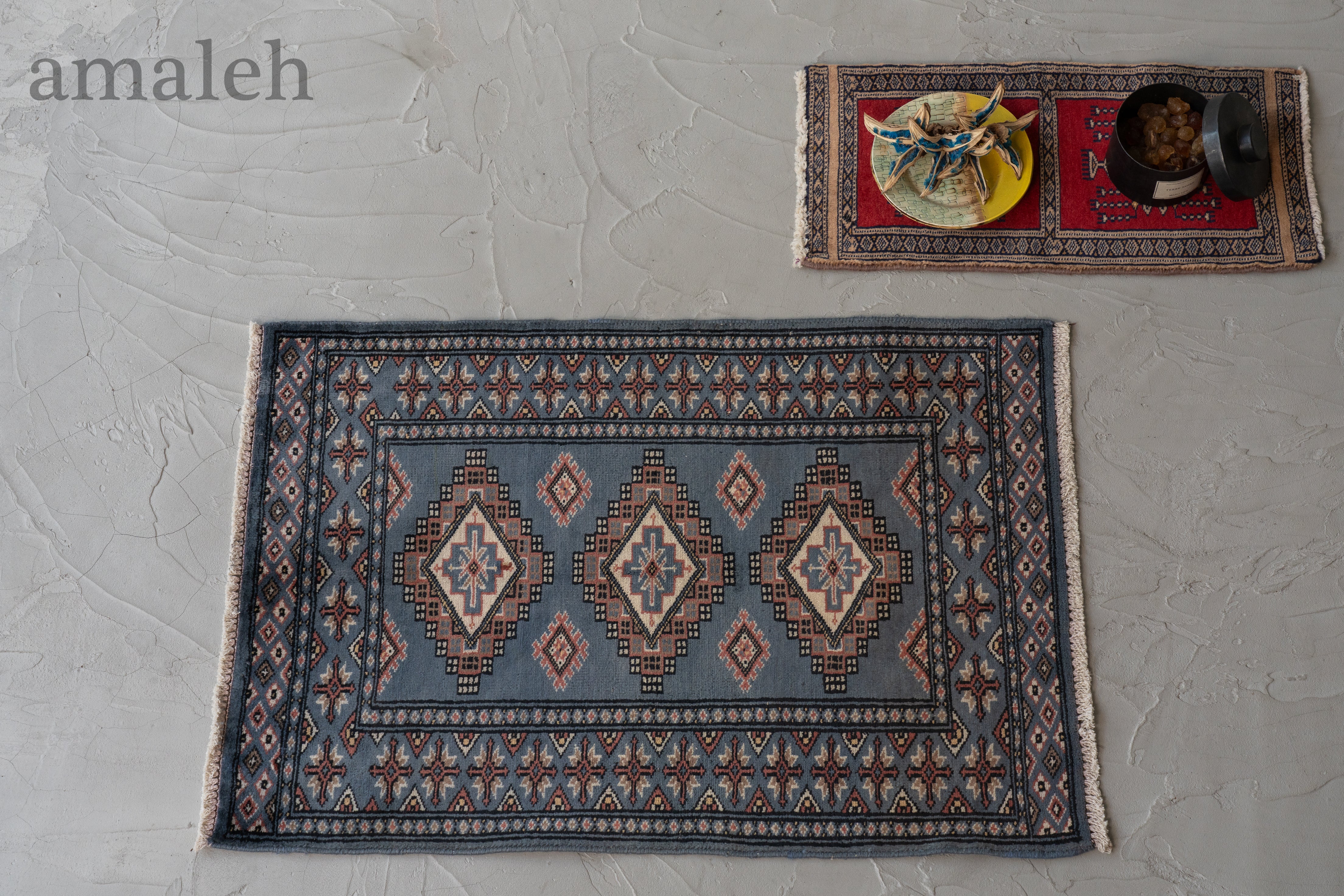 パキスタン産 1990年代 手織り絨毯】パキスタンラグ-ヴィンテージラグ