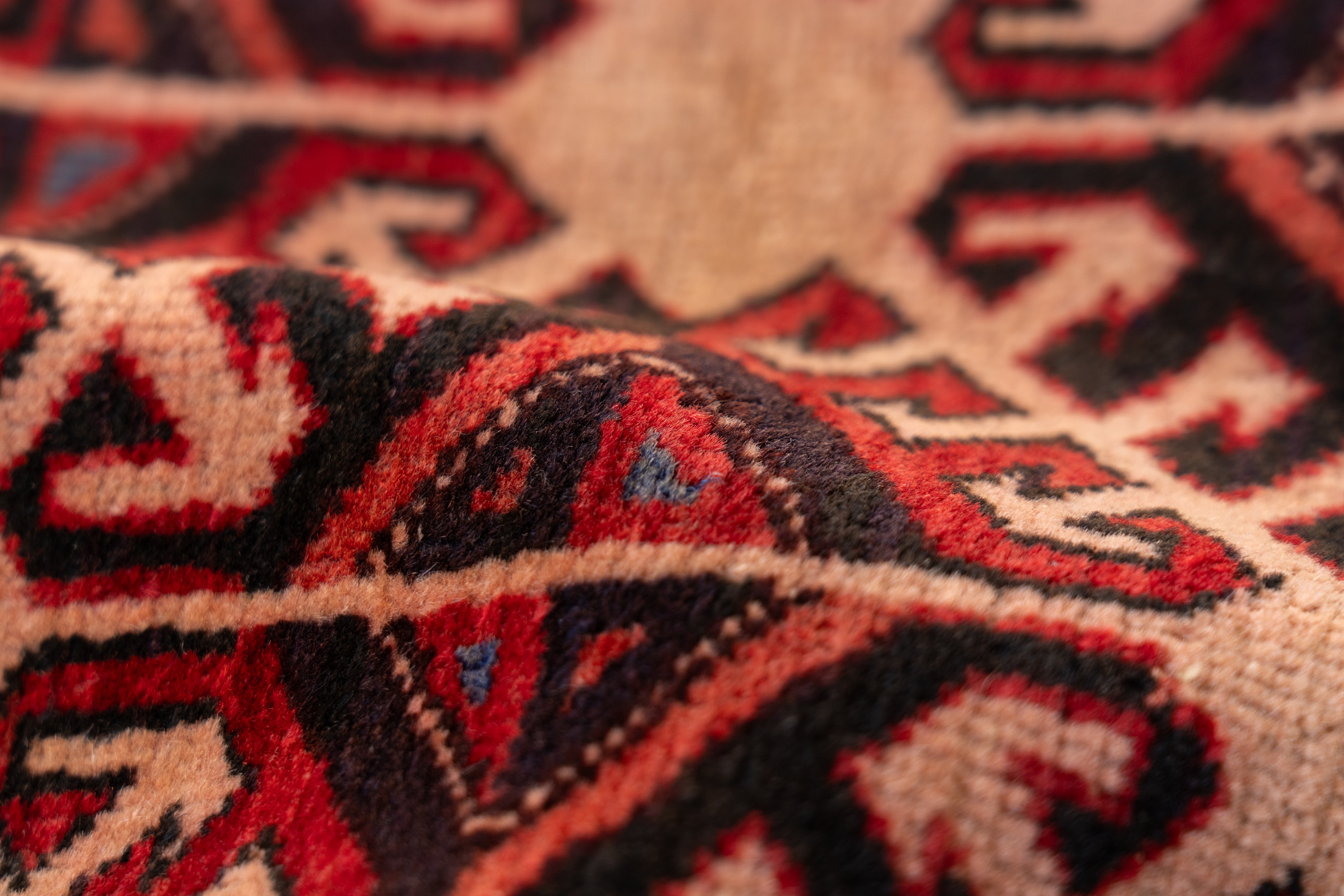 アフガニスタン産 1980年代 バルーチラグ】トライバルラグ