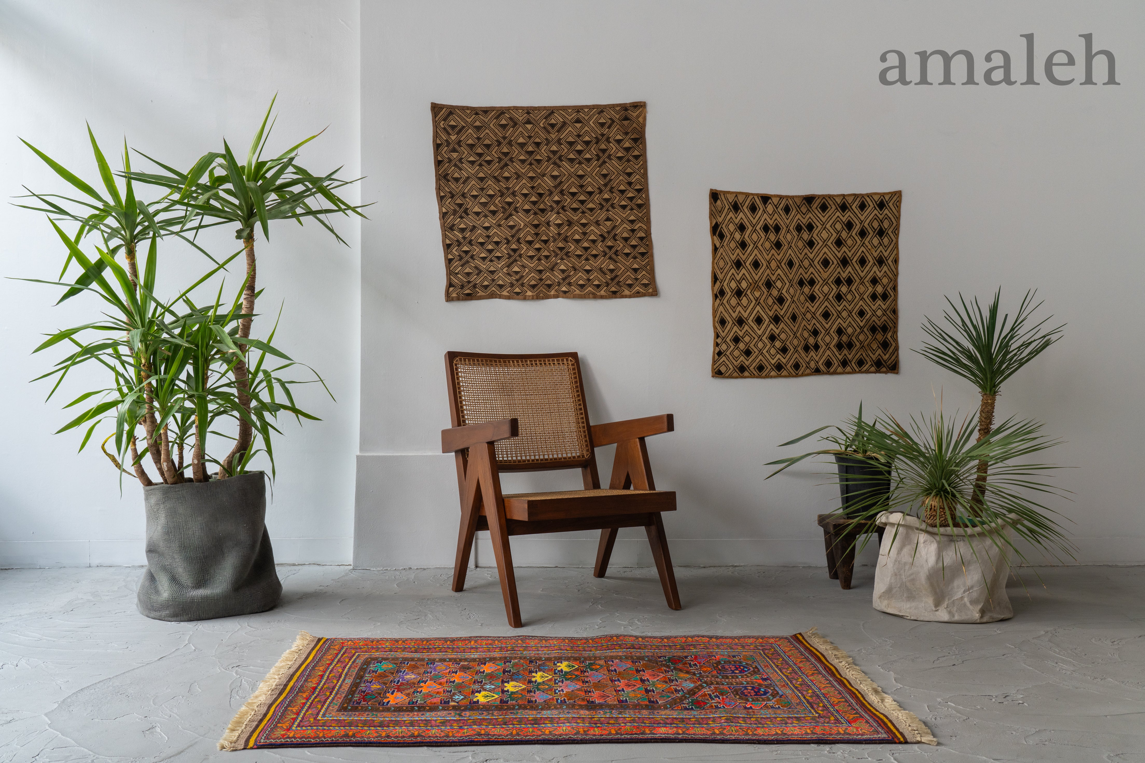 アフガニスタン産 1990年代 バルーチラグ】トライバルラグ