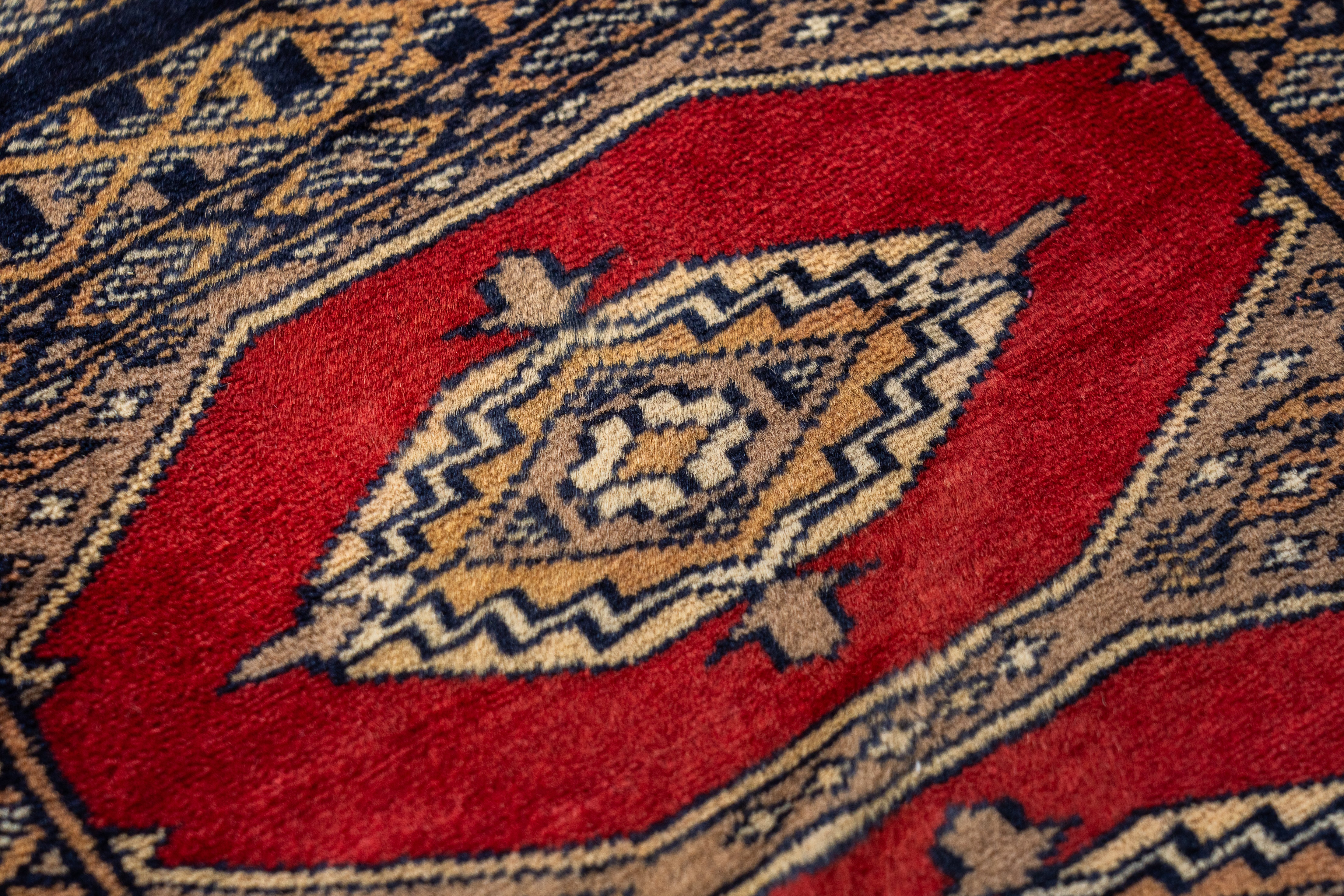 1990s Rug▪️196×81cm　ランナー　廊下敷き　絨毯　ヴィンテージ パキスタン産 1990年代 ミニラグ】ミニランナー-パキスタンラグ-手織り