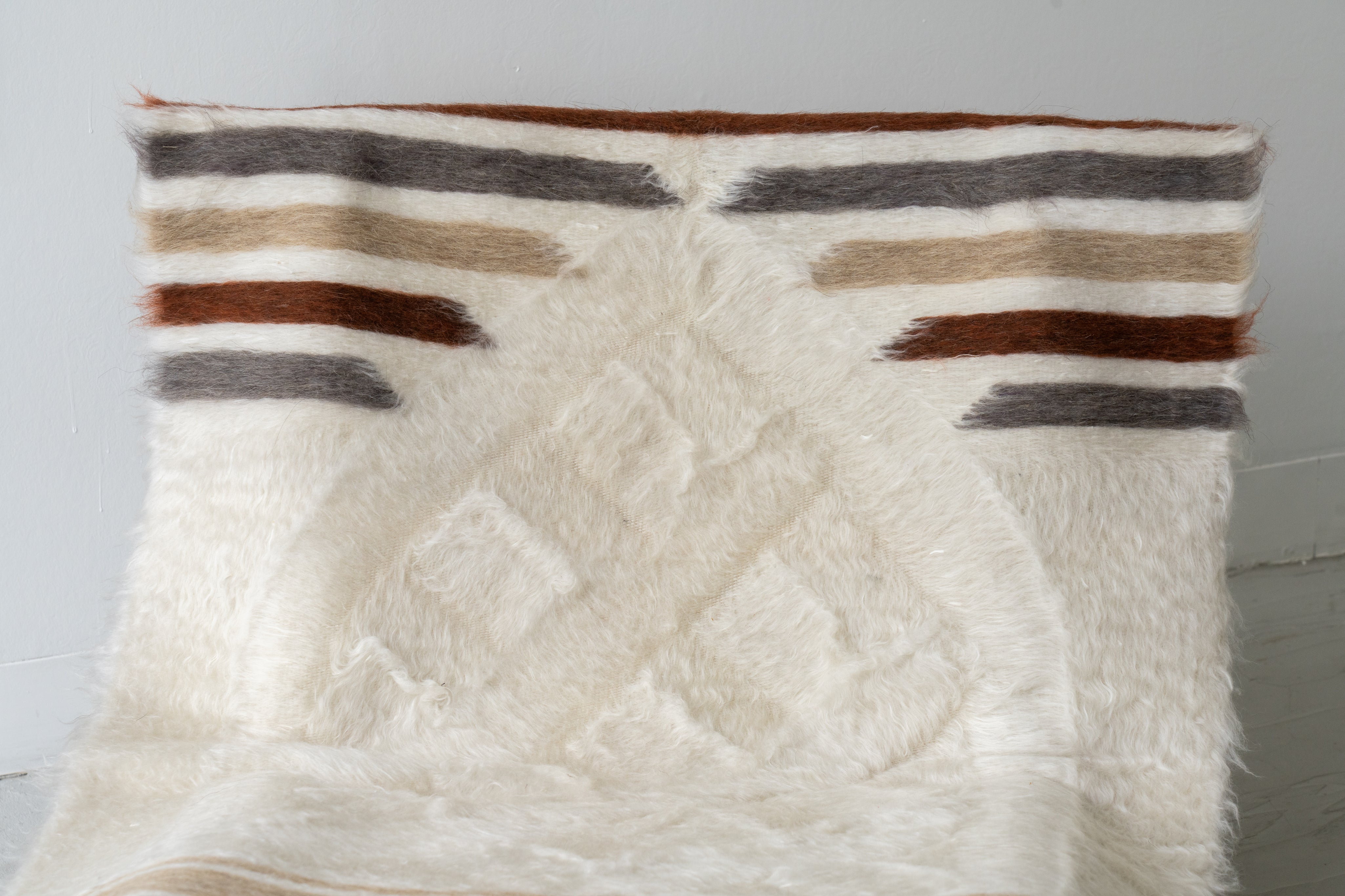 トルコ産 シールトバッターニエ】手織りブランケット-Siirt Battaniye