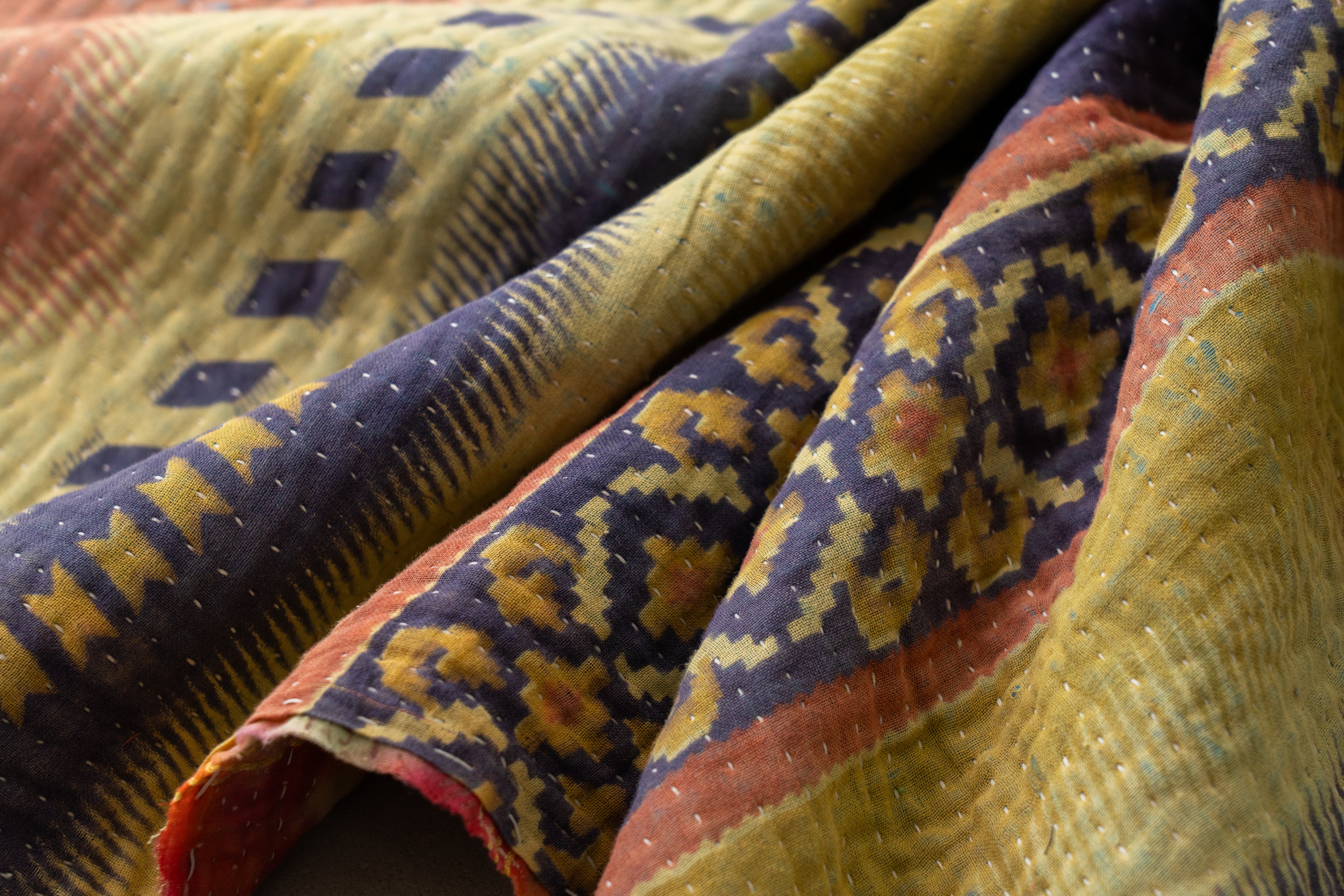 インド産 カンタキルト・ラリーキルト】ヴィンテージラグ専門店 amaleh