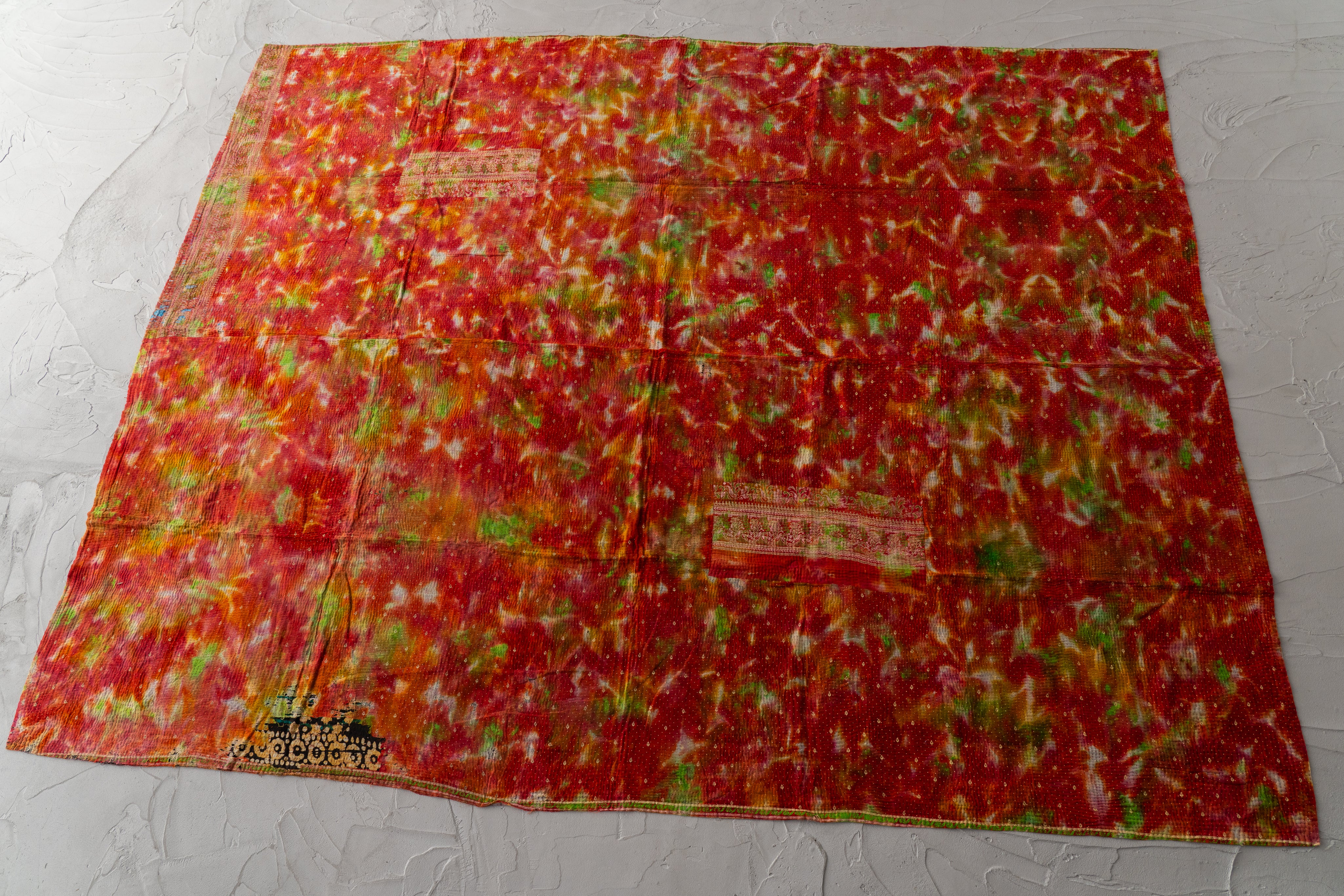 インド産 カンタキルト・ラリーキルト】ヴィンテージラグ専門店