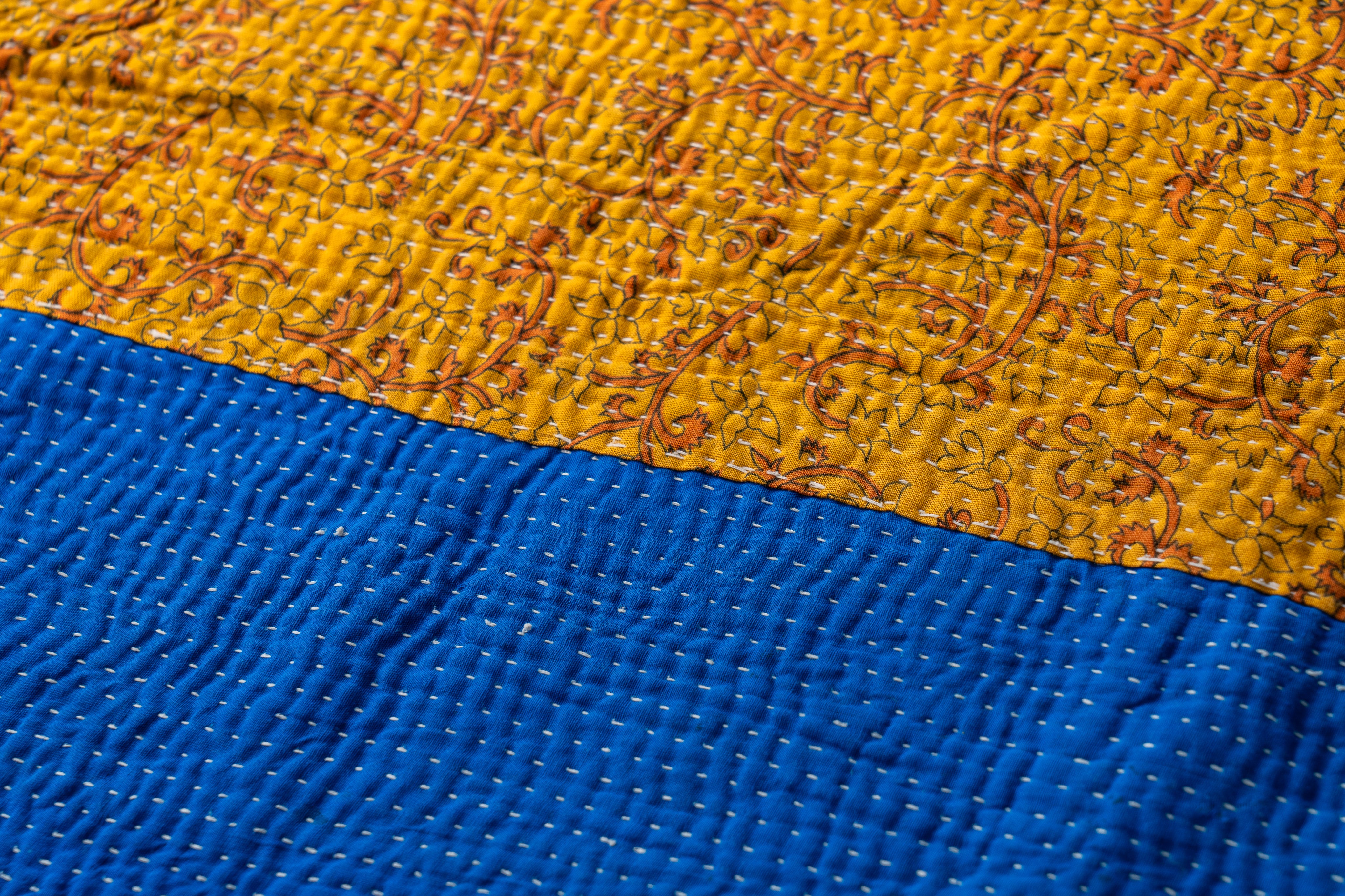 インド製カンタキルト インド産 カンタキルト・ラリーキルト】ヴィンテージラグ専門店 amaleh