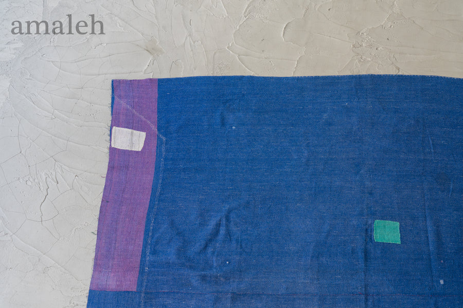 インド産　ヴィンテージ　カンタキルト　パッチワーク　手織り刺繍　手刺繍　ラリーキルト　ソファカバー　ヴィンテージ雑貨　民芸品　キルト専門店　amaleh