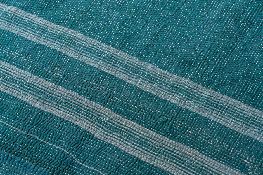 インド産　ヴィンテージ　カンタキルト　パッチワーク　手織り刺繍　手刺繍　ラリーキルト　ソファカバー　ヴィンテージ雑貨　民芸品　キルト専門店　amaleh