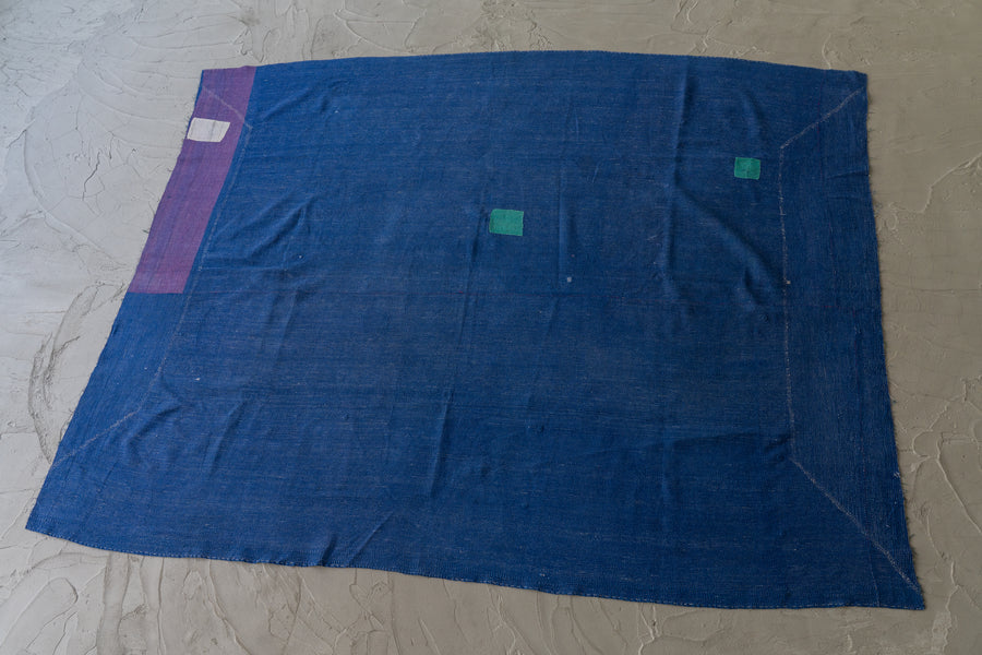 インド産　ヴィンテージ　カンタキルト　パッチワーク　手織り刺繍　手刺繍　ラリーキルト　ソファカバー　ヴィンテージ雑貨　民芸品　キルト専門店　amaleh