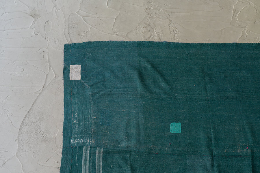 インド産　ヴィンテージ　カンタキルト　パッチワーク　手織り刺繍　手刺繍　ラリーキルト　ソファカバー　ヴィンテージ雑貨　民芸品　キルト専門店　amaleh