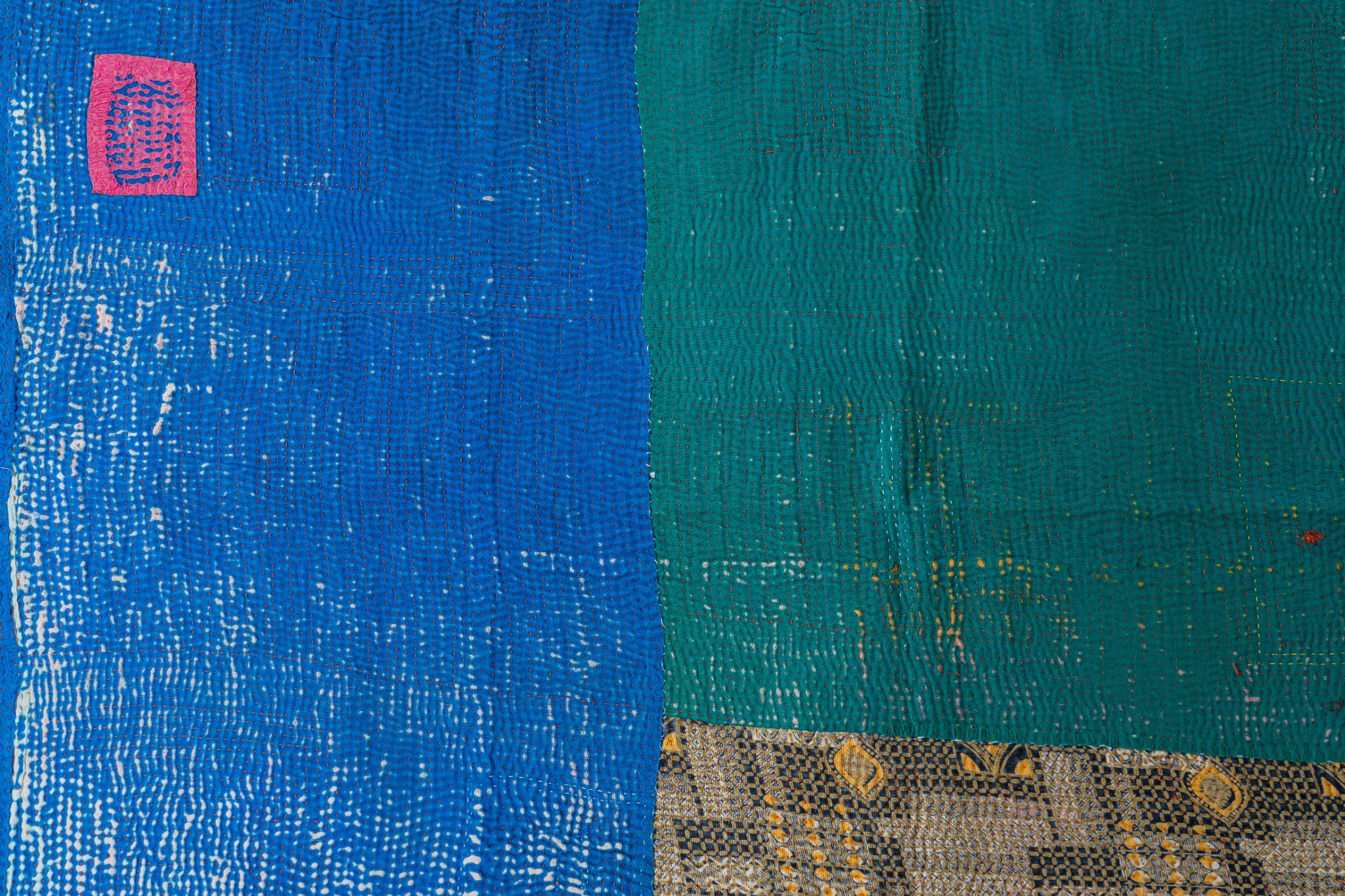 インド産 カンタキルト・ラリーキルト】ヴィンテージラグ専門店