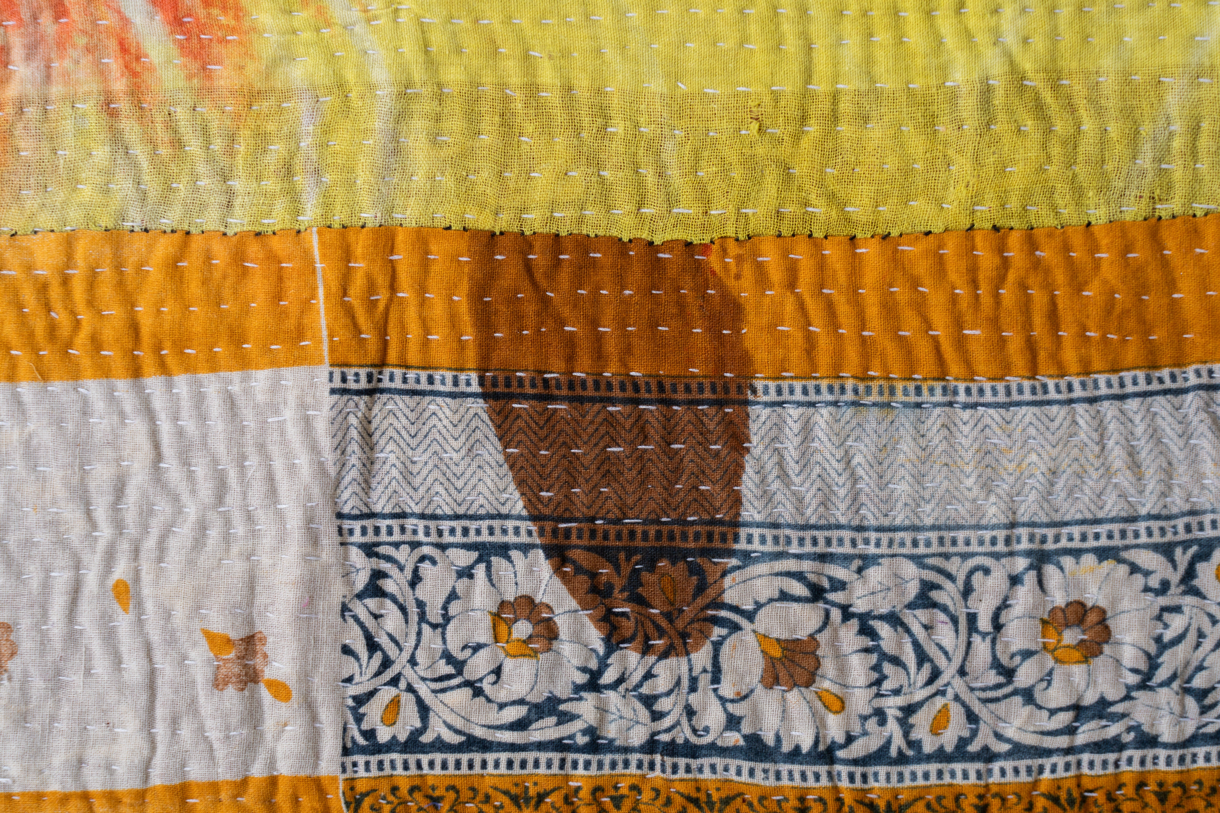 インド産 カンタキルト・ラリーキルト】ヴィンテージラグ専門店