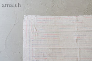 インド産　ヴィンテージ　カンタキルト　パッチワーク　手織り刺繍　手刺繍　ラリーキルト　ソファカバー　ヴィンテージ雑貨　民芸品　キルト専門店　amaleh