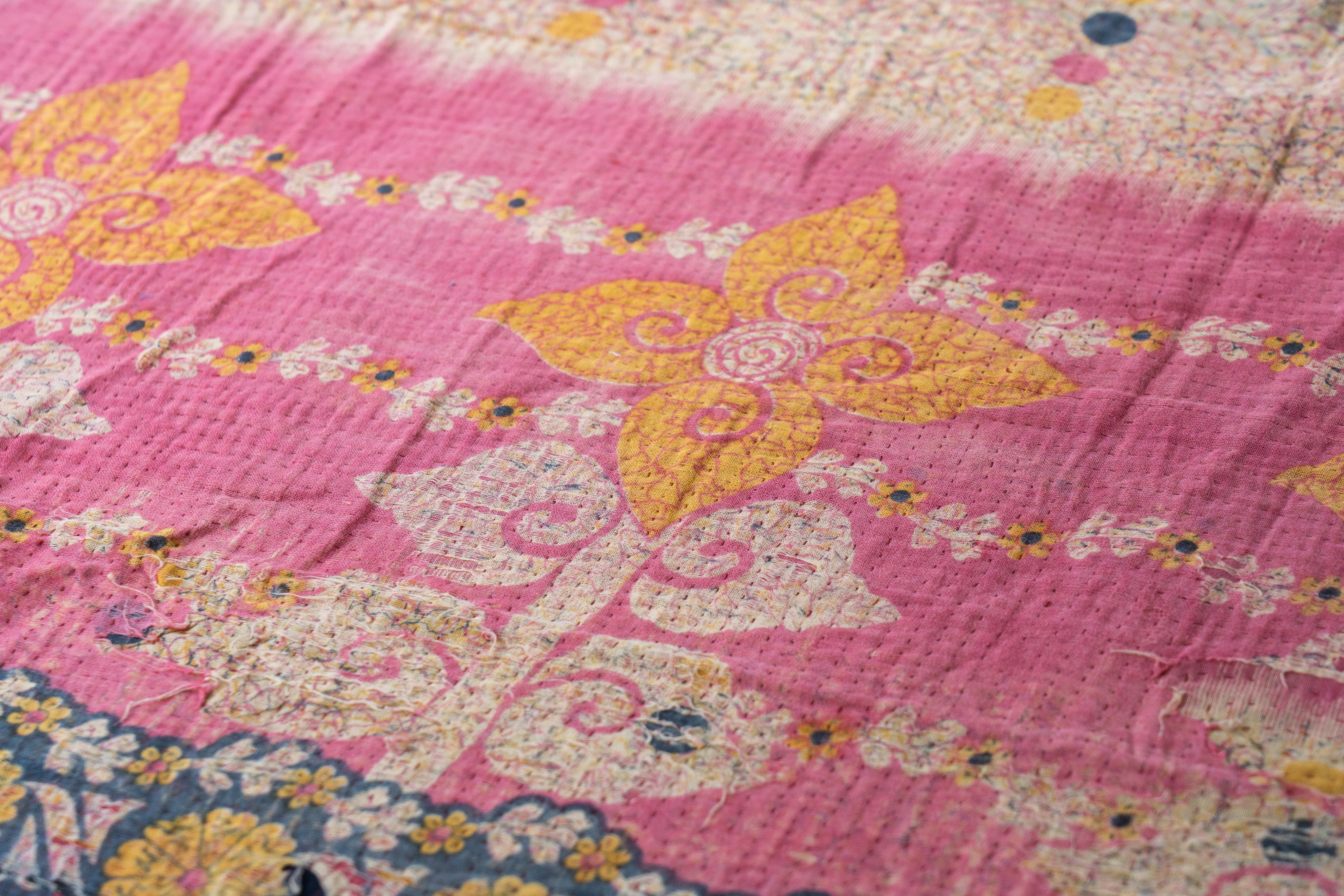 インド産 カンタキルト・ラリーキルト】ヴィンテージラグ専門店 amaleh