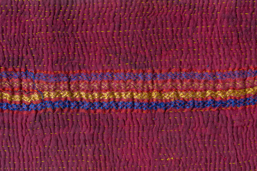 インド産　ヴィンテージ　カンタキルト　パッチワーク　手織り刺繍　手刺繍　ラリーキルト　ソファカバー　ヴィンテージ雑貨　民芸品　キルト専門店　amaleh