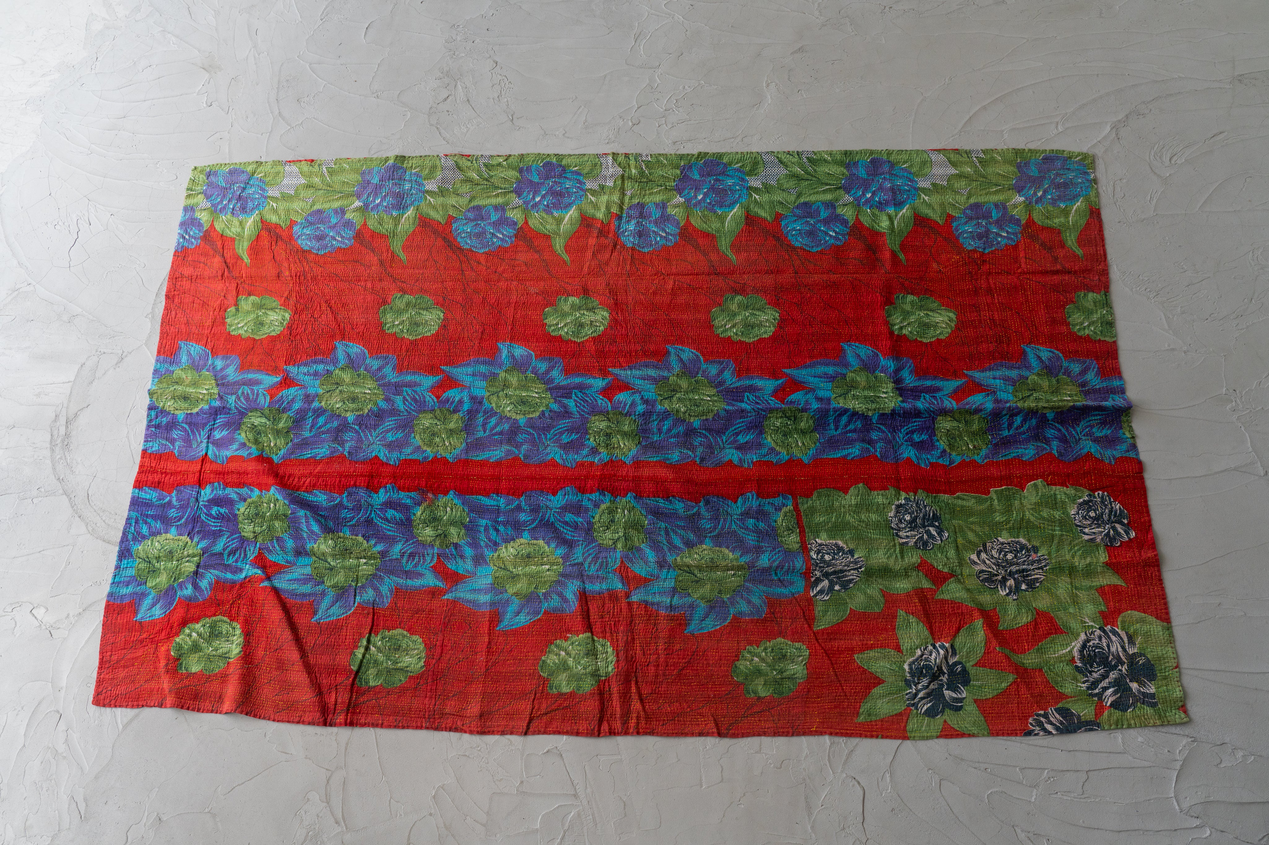 amaleh購入　Kantha.0652 カンタキルト 1880x1330mm amaleh購入 Kantha.0652 カンタキルト 1880x1330mm