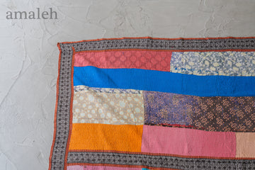 インドの手刺繍ヴィンテージカンタキルト・ラリーキルト-QUILT