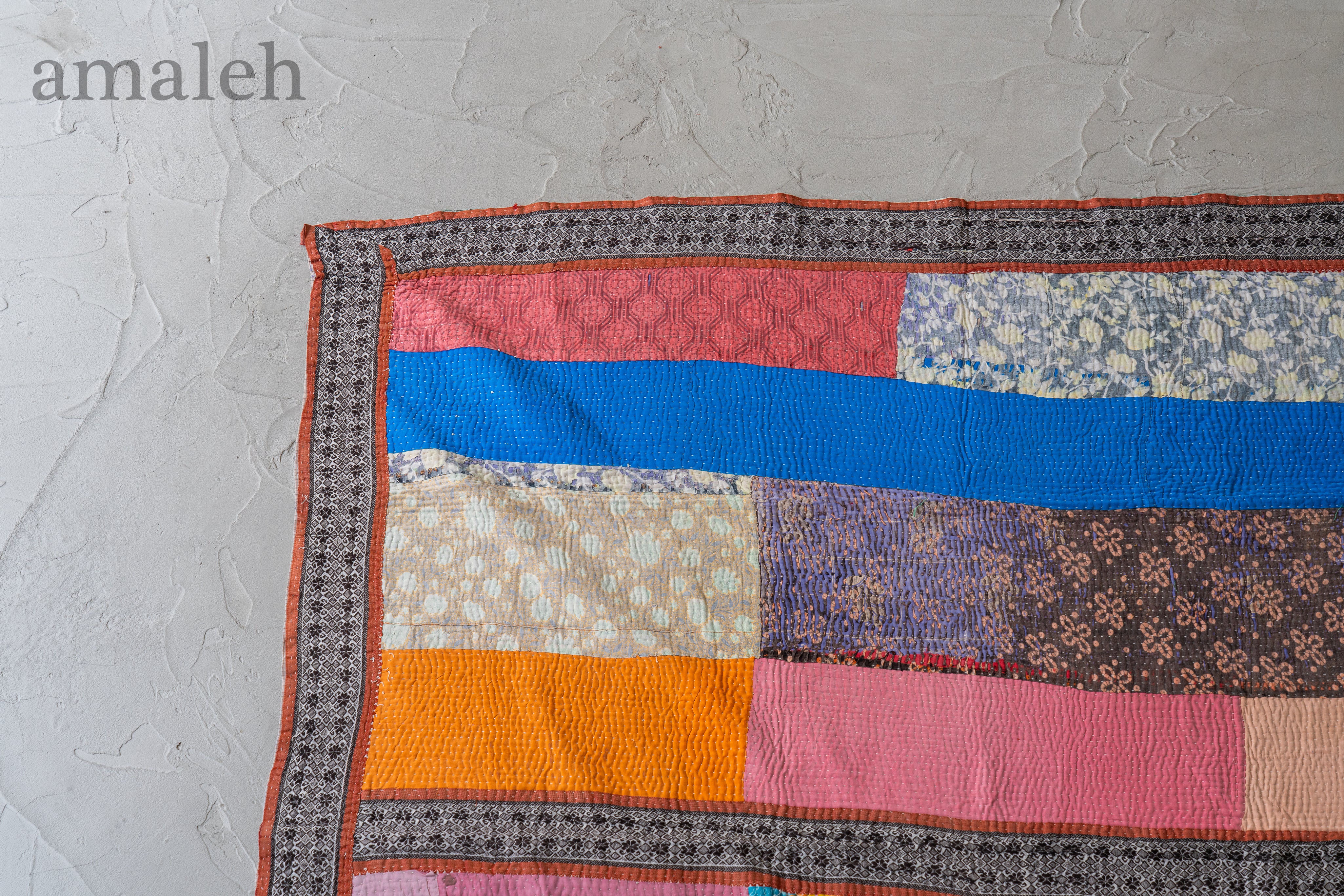 インド産 カンタキルト・ラリーキルト】ヴィンテージラグ専門店 amaleh