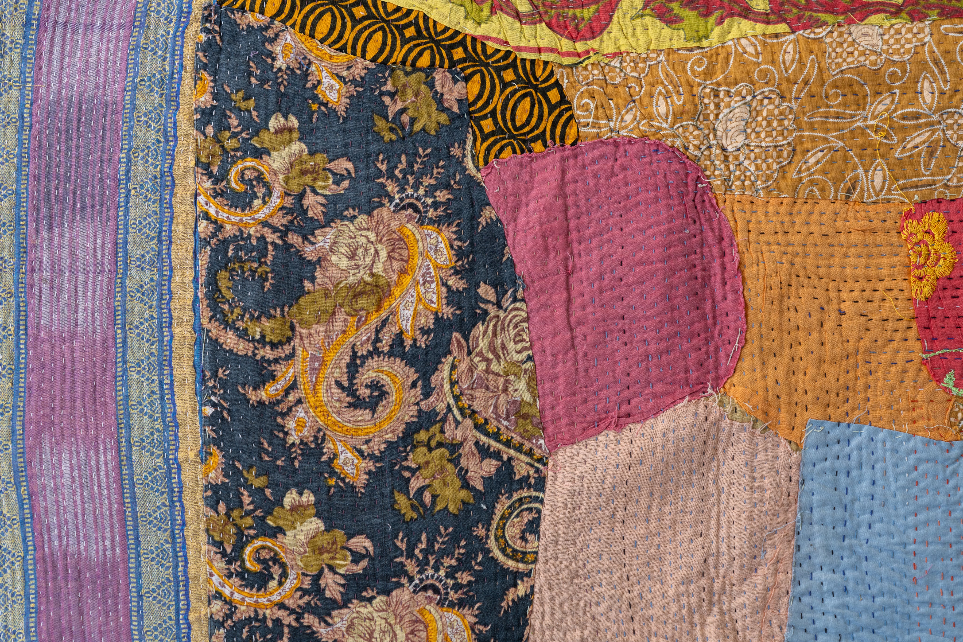 インド産 カンタキルト・ラリーキルト】ヴィンテージラグ専門店