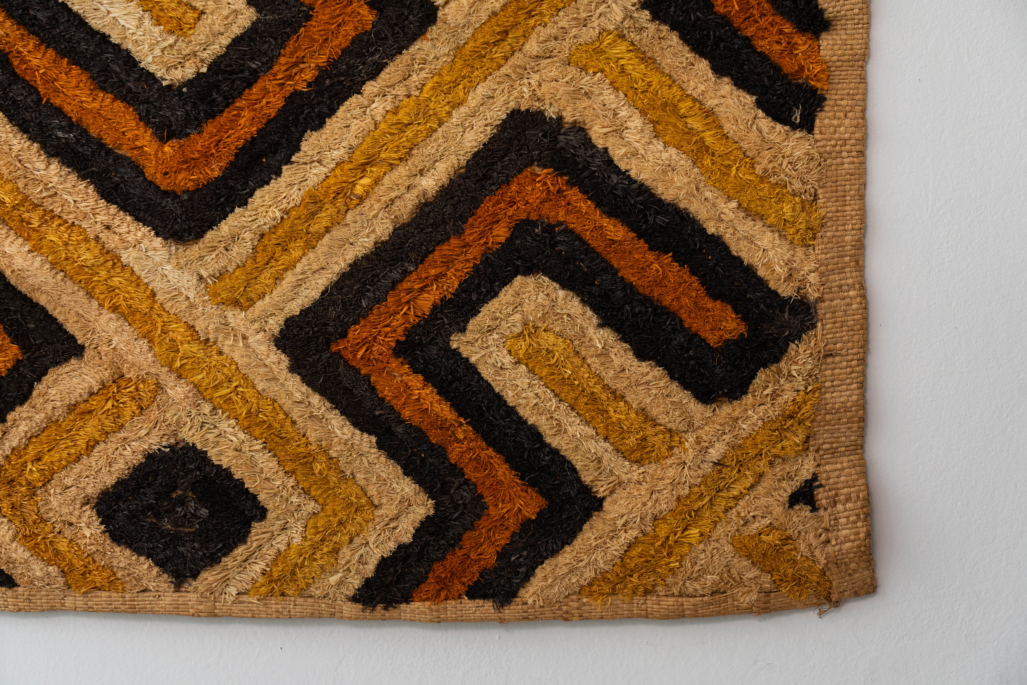 クバ布 クバ王国伝統のクバクロス-KUBA TEXTILES】クバ布-草ビロード