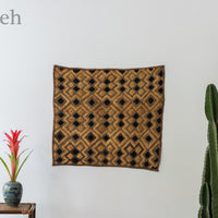 クバ王国伝統のクバクロス-KUBA TEXTILES】クバ布-草ビロード