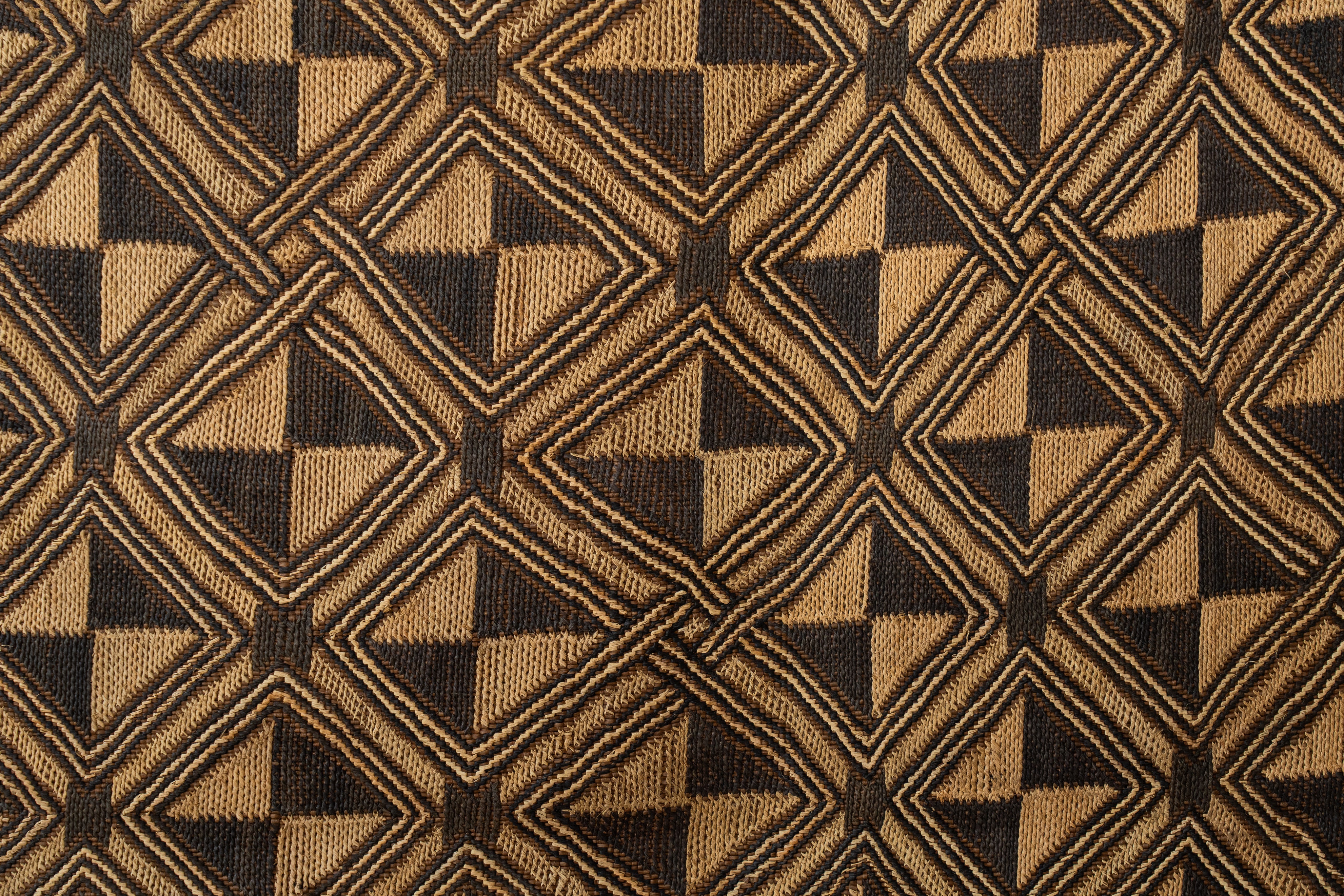 クバ布　草ビロード　アフリカ　ヴィンテージ クバ布草ビロードアフリカヴィンテージ