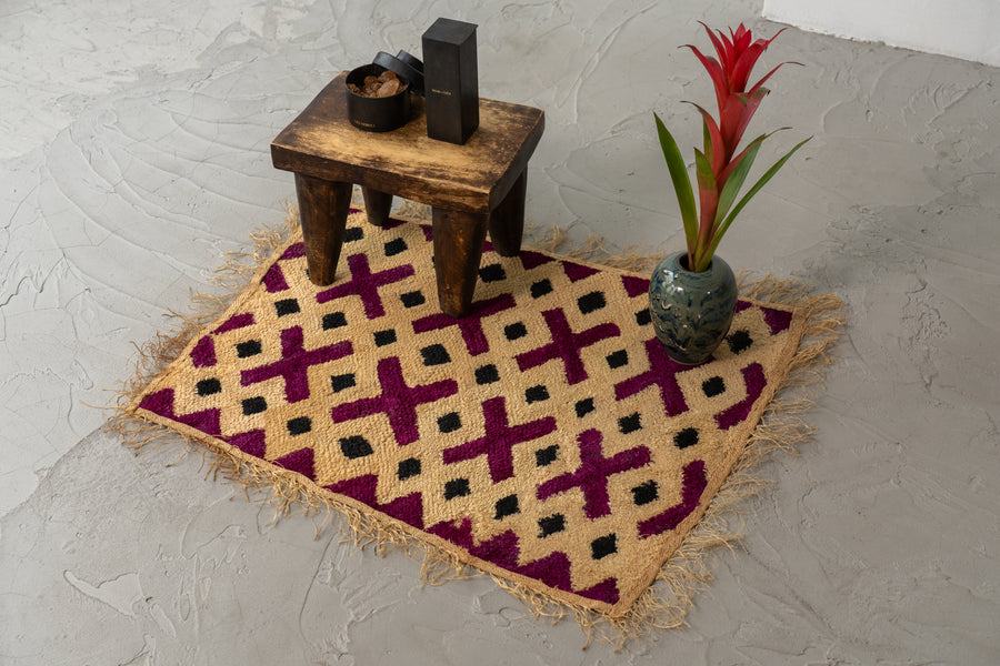 クバクロス　クバ布　草ビロード　インテリア　タペストリー　ヴィンテージクロス　アフリカン布　ヴィンテージクバクロス専門店　amaleh　通販