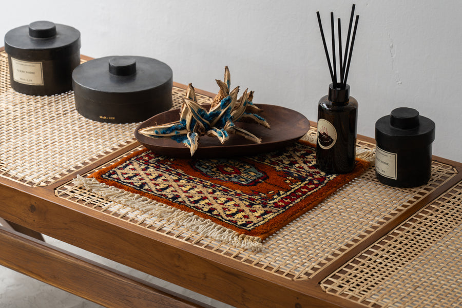 amaleh ヴィンテージラグ 1990s パキスタン産 1990年代 ヴィンテージミニラグ】手織り絨毯