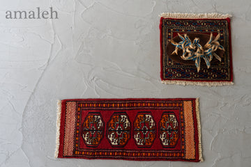 ヴィンテージラグ　ラクダ　ミニラグ　9/23-27発送出来ません！ MINI RUG-ミニラグ】ヴィンテージラグ専門店amaleh-トライバル