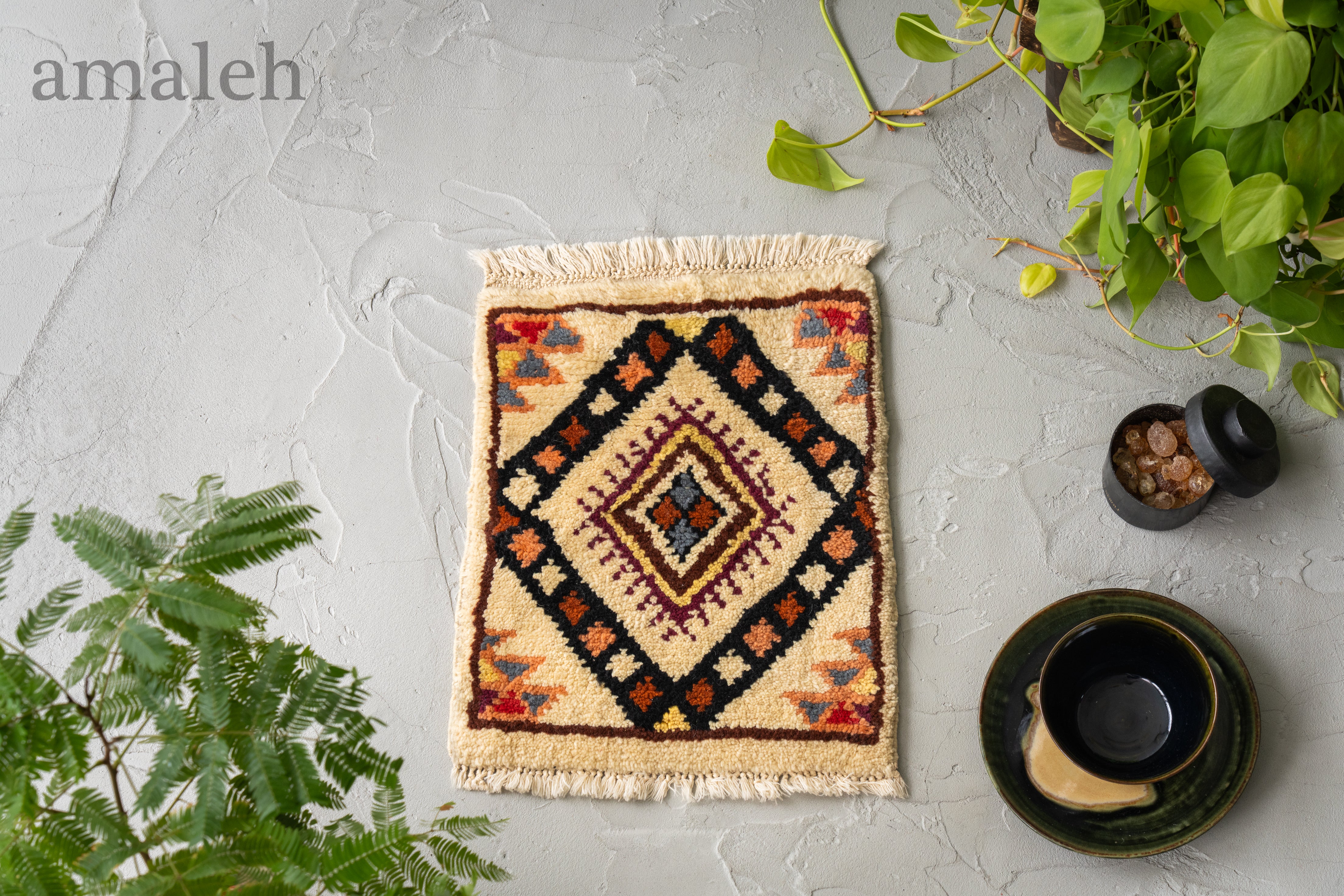 レア！バリ島 ラグ ハンドメイド レア！バリ島 ラグ ハンドメイド レア！バリ島 ラグ