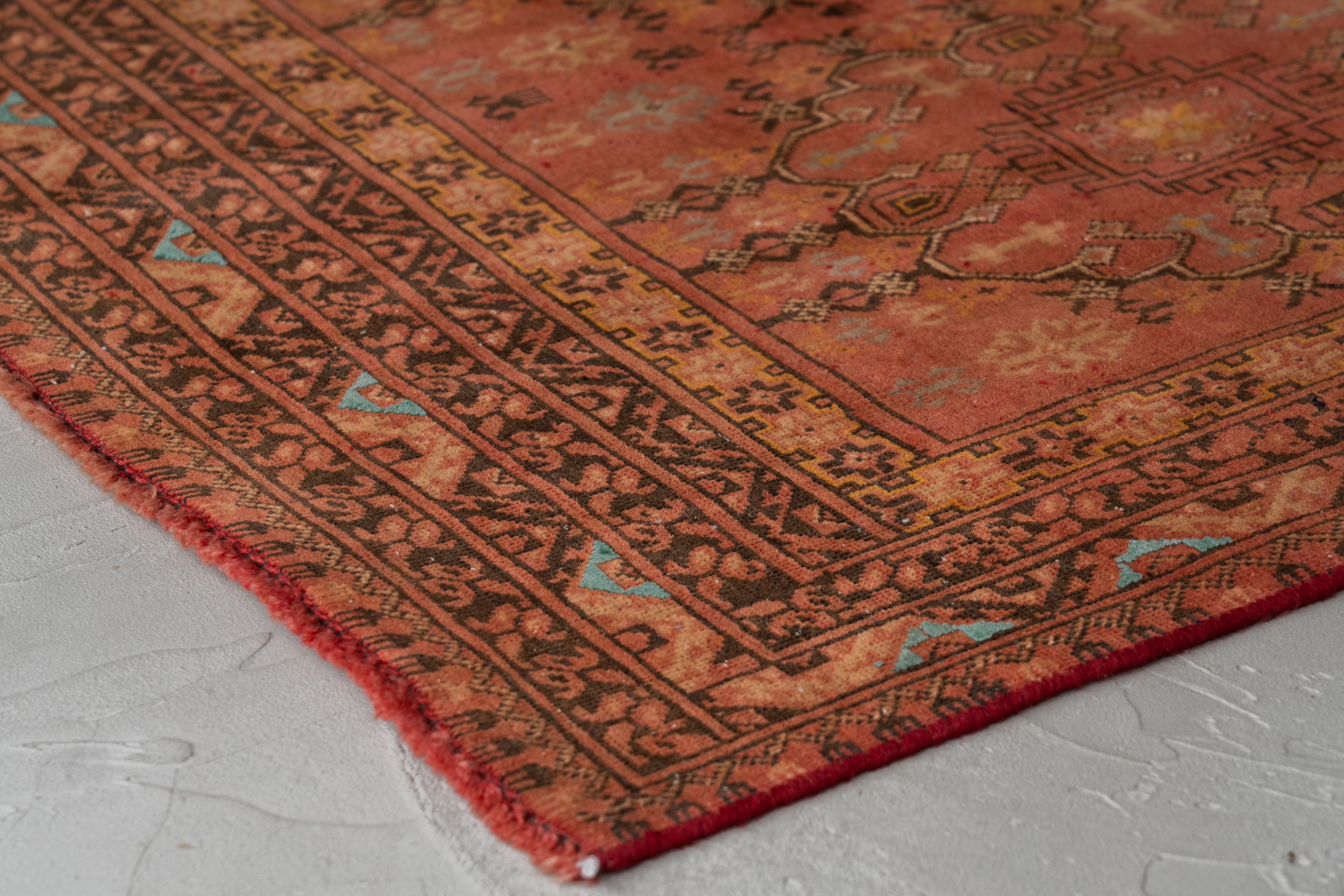 アフガニスタン産 1980年代 トルクメンラグ】トライバルラグ