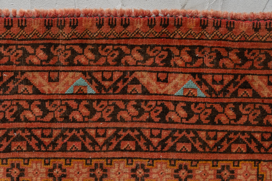 アフガニスタン産 1980年代 トルクメンラグ】トライバルラグ