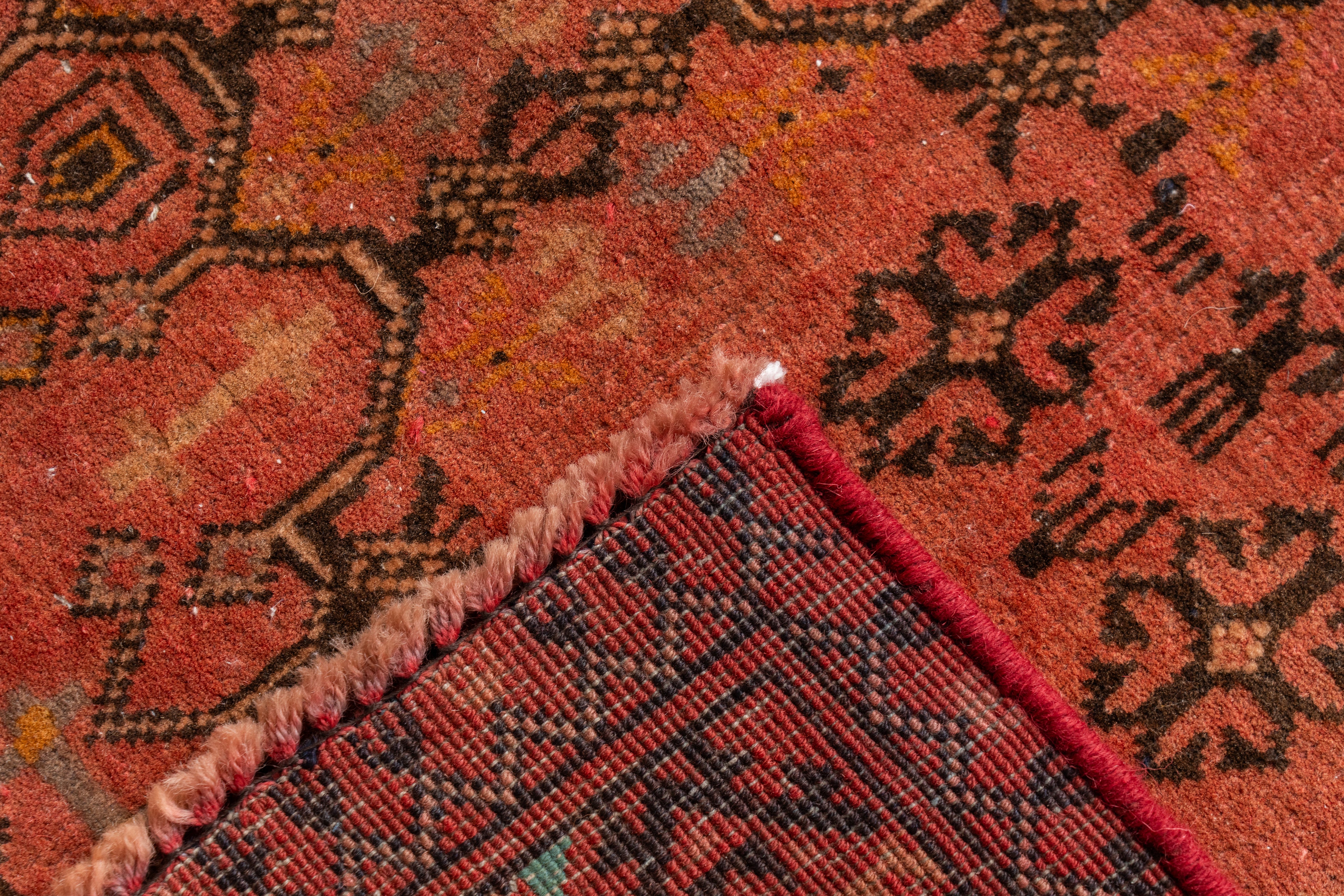 アフガニスタン産 1980年代 トルクメンラグ】トライバルラグ