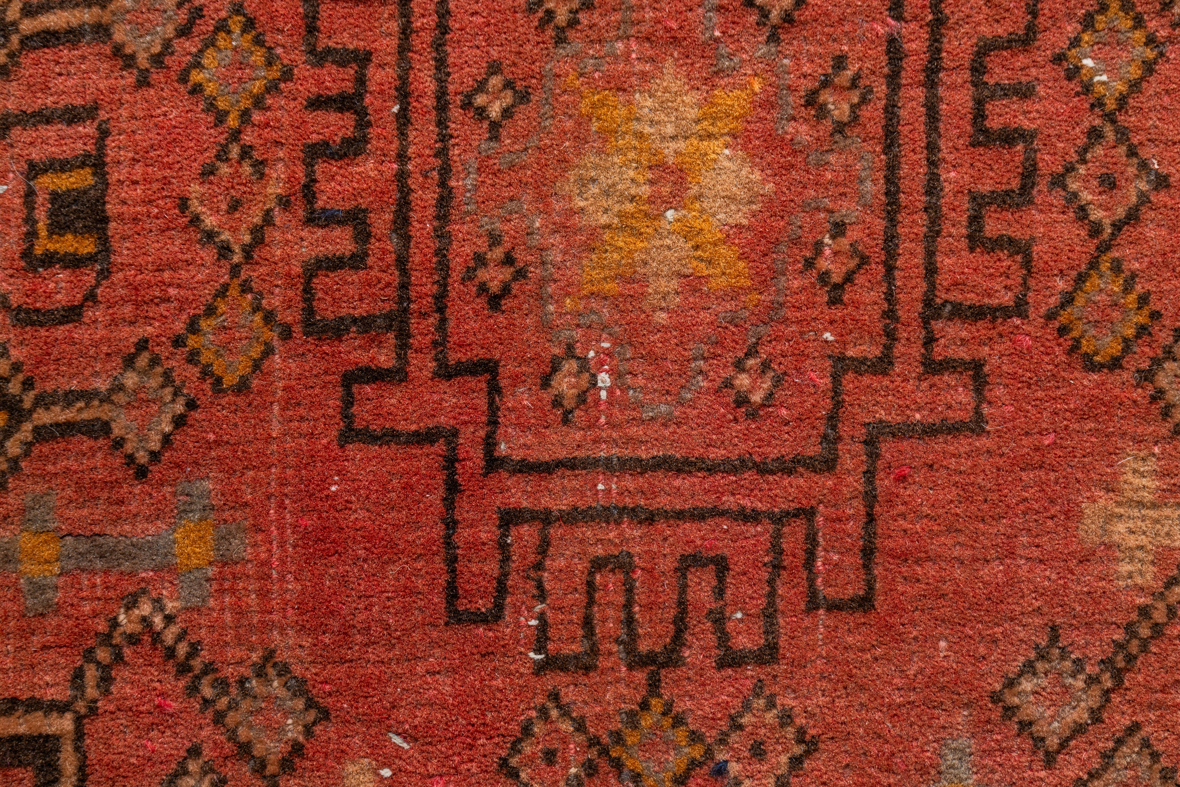 アフガニスタン産 1980年代 トルクメンラグ】トライバルラグ