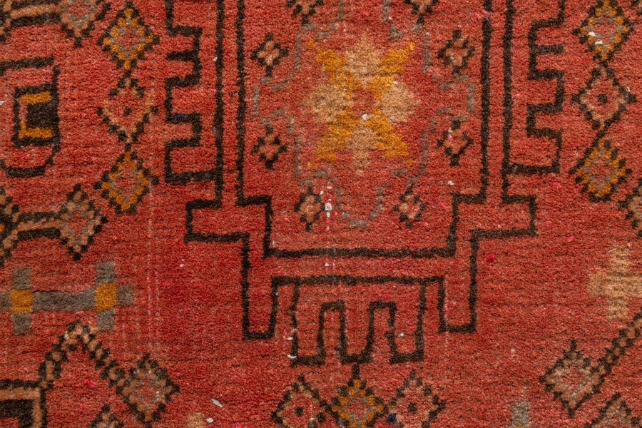 アフガニスタン産 1980年代 トルクメンラグ】トライバルラグ