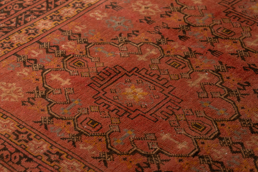 アフガニスタン産 1980年代 トルクメンラグ】トライバルラグ