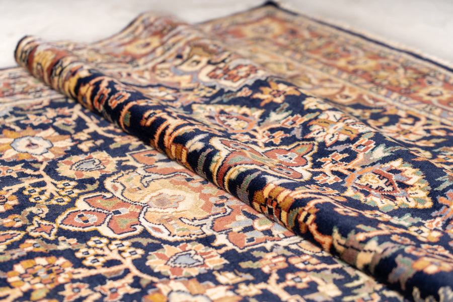 1980年代　パキスタン産　ヴィンテージラグ 　パキスタンラグ　メダリオン　手織りラグ　絨毯