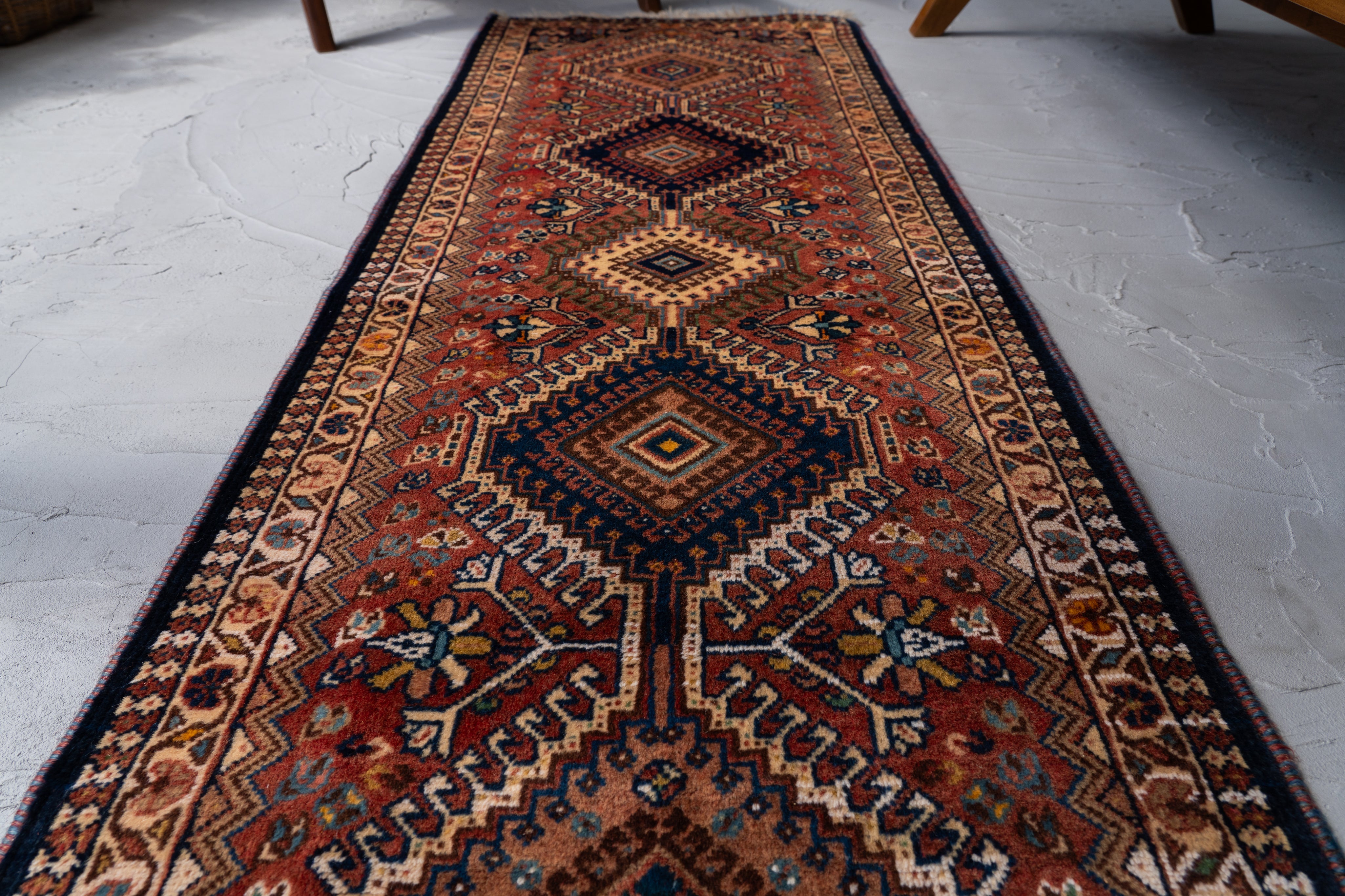 イラン産 1980年代 ヴィンテージラグ】ペルシャ絨毯-ヴィンテージラグ