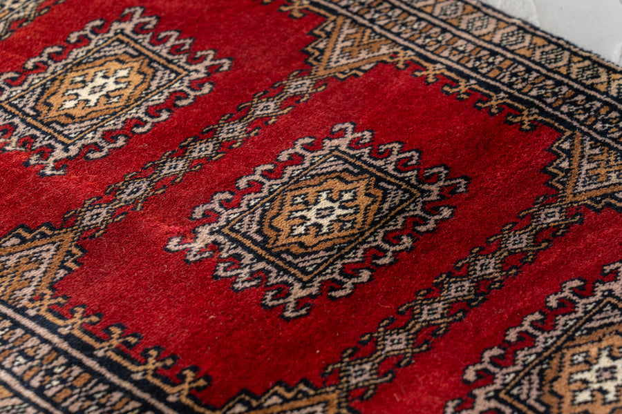 ビンテージラグ　ヴィンテージラグ　イラン　パキスタン パキスタン産 1990年代 手織り絨毯】パキスタンラグ